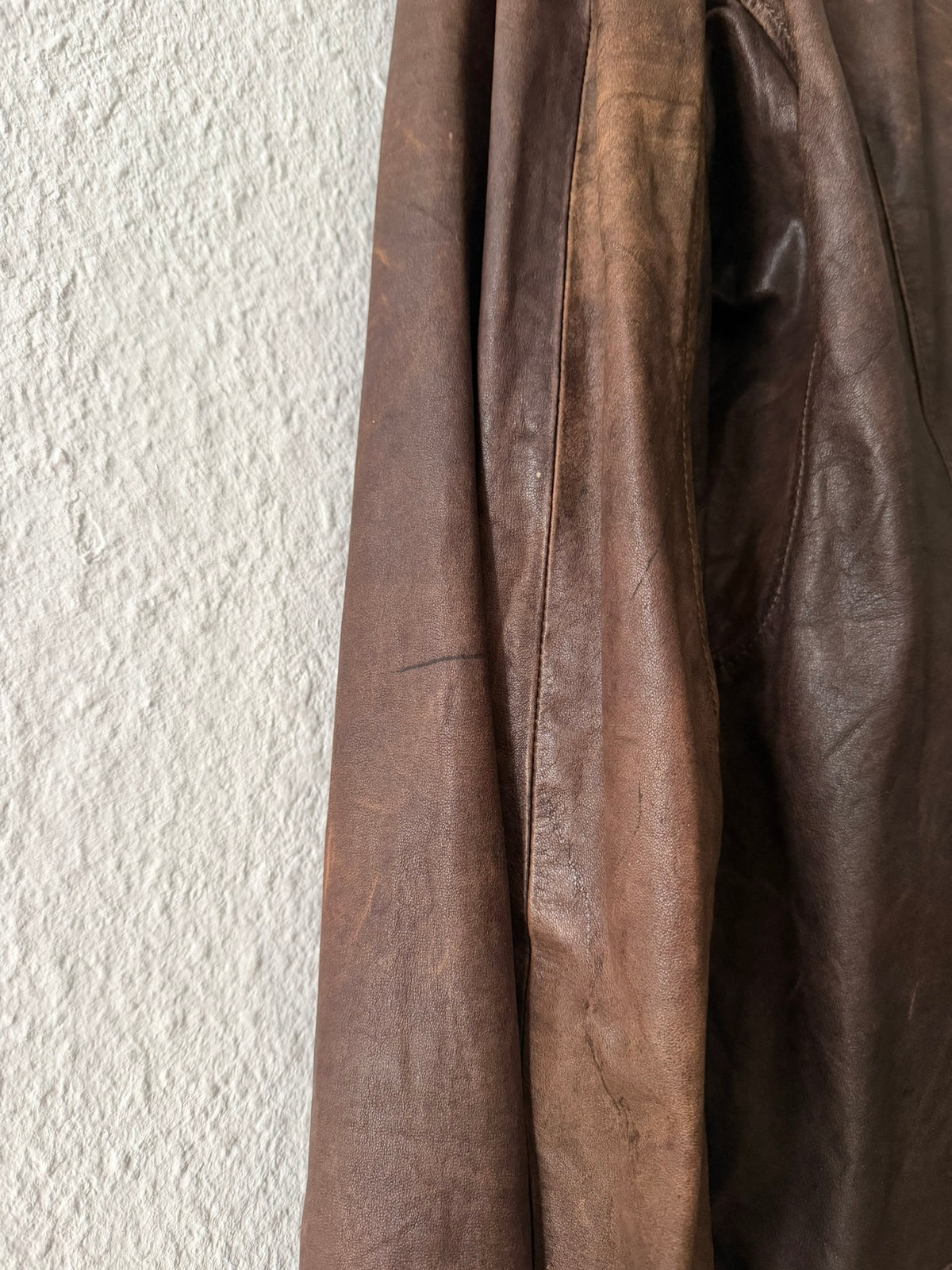 S/S 07 "DRAKE" Hammered Calf Leather Stooges Jacket in Dust Rick Owens XL