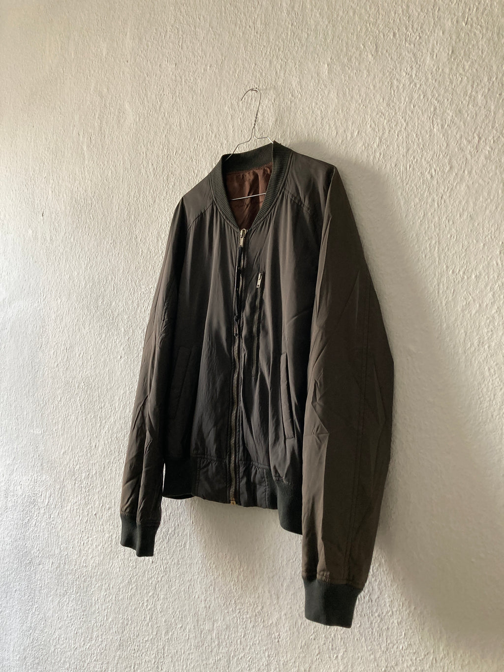 S/S 05 "SCORPIO" Runway Silk & Polyester Bomber Jacket Rick Owens XL