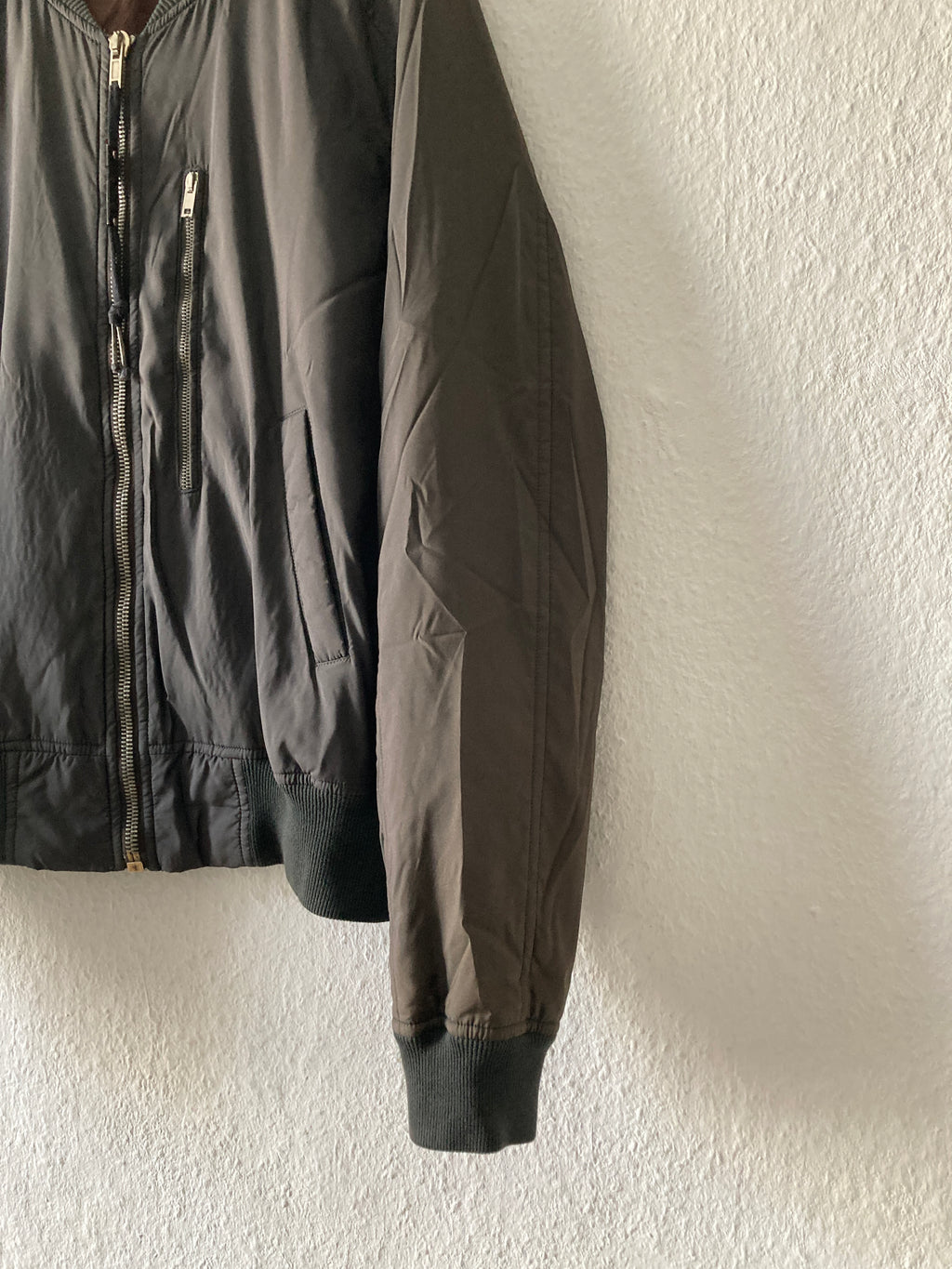 S/S 05 "SCORPIO" Runway Silk & Polyester Bomber Jacket Rick Owens XL