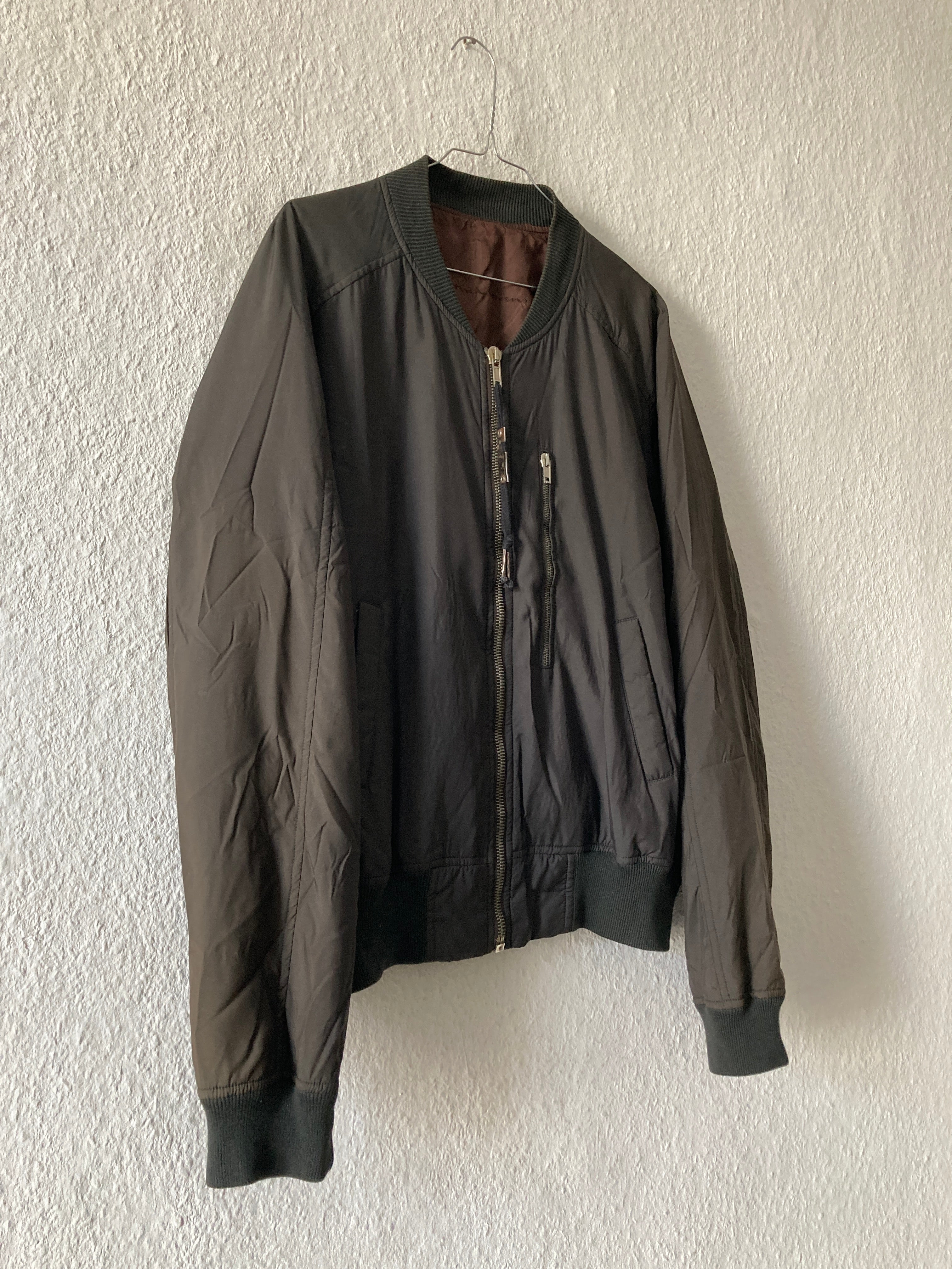 S/S 05 "SCORPIO" Runway Silk & Polyester Bomber Jacket Rick Owens XL