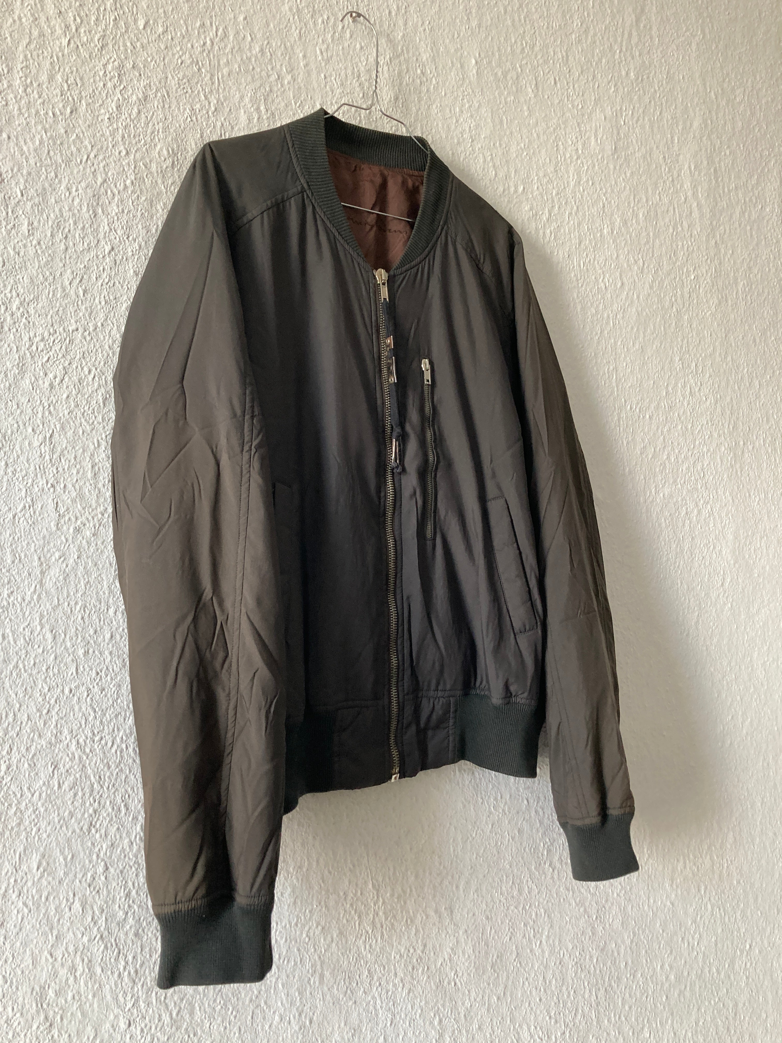 S/S 05 "SCORPIO" Runway Silk & Polyester Bomber Jacket Rick Owens XL