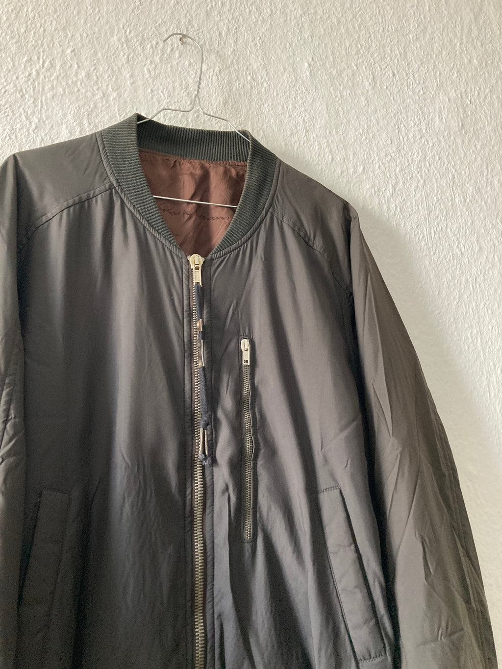 S/S 05 "SCORPIO" Runway Silk & Polyester Bomber Jacket Rick Owens XL