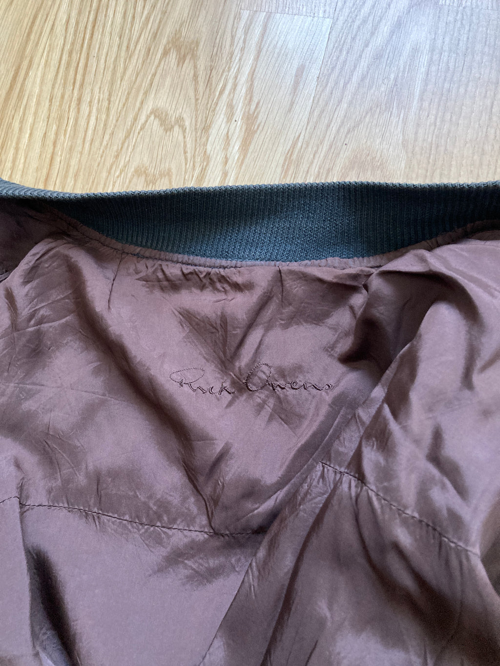 S/S 05 "SCORPIO" Runway Silk & Polyester Bomber Jacket Rick Owens XL