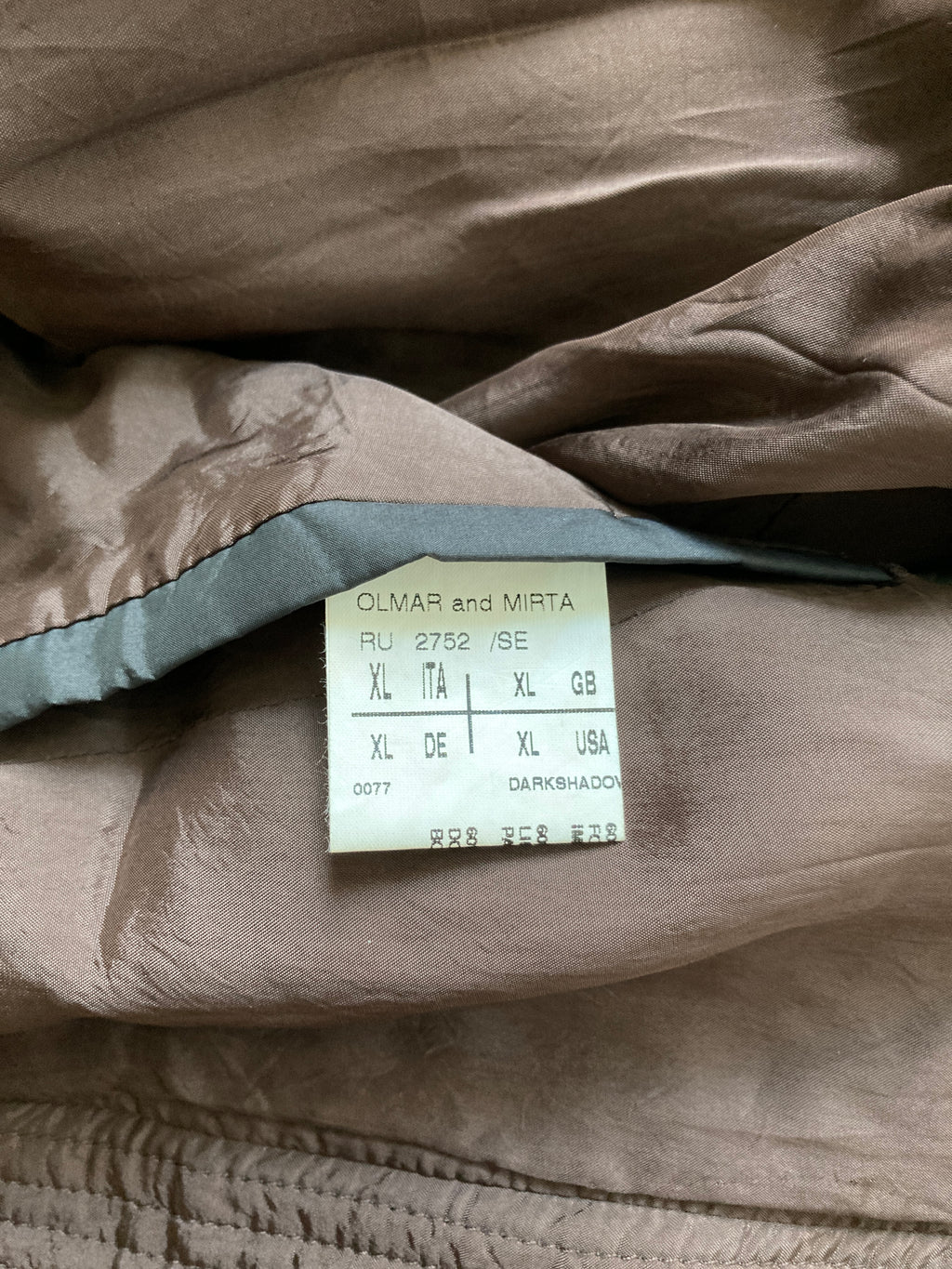 S/S 05 "SCORPIO" Runway Silk & Polyester Bomber Jacket Rick Owens XL