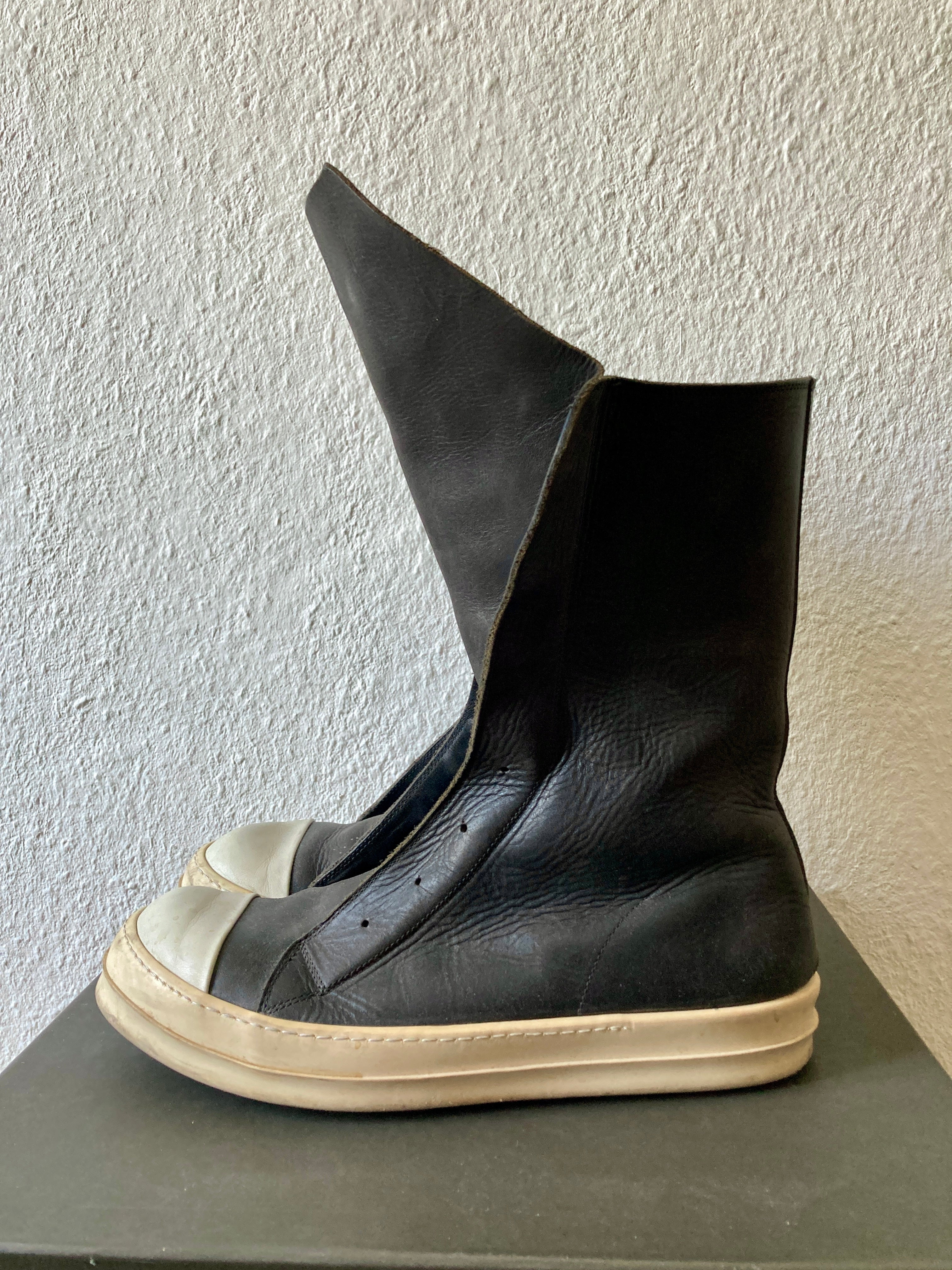S/S 14 "VICIOUS" Laceless Leather Ramones Rick Owens IT44