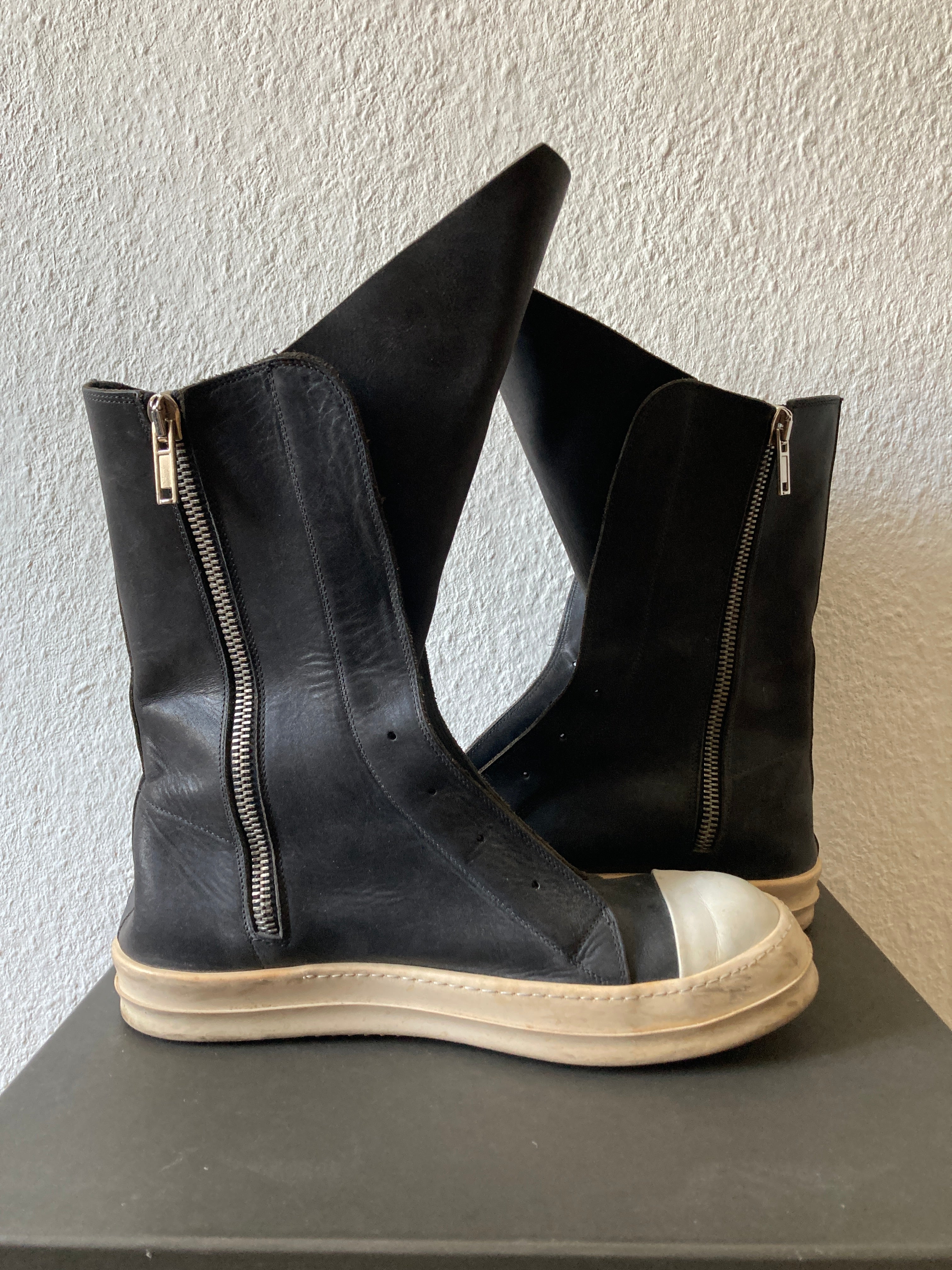 S/S 14 "VICIOUS" Laceless Leather Ramones Rick Owens IT44
