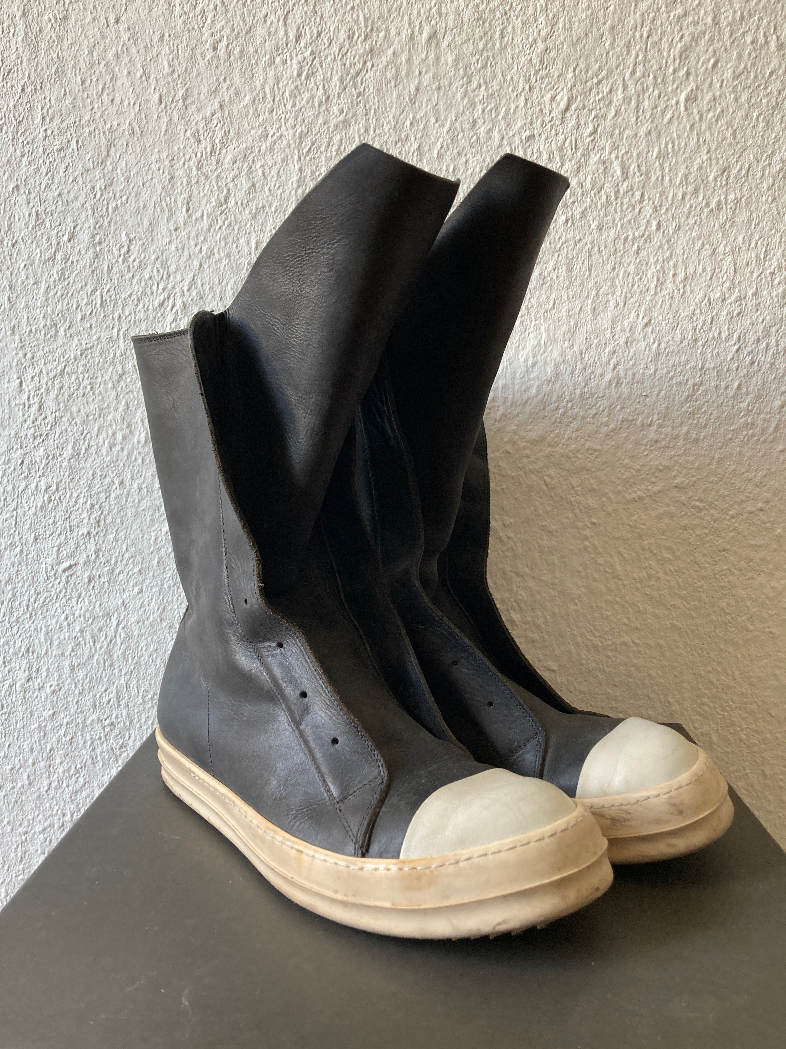 S/S 14 "VICIOUS" Laceless Leather Ramones Rick Owens IT44