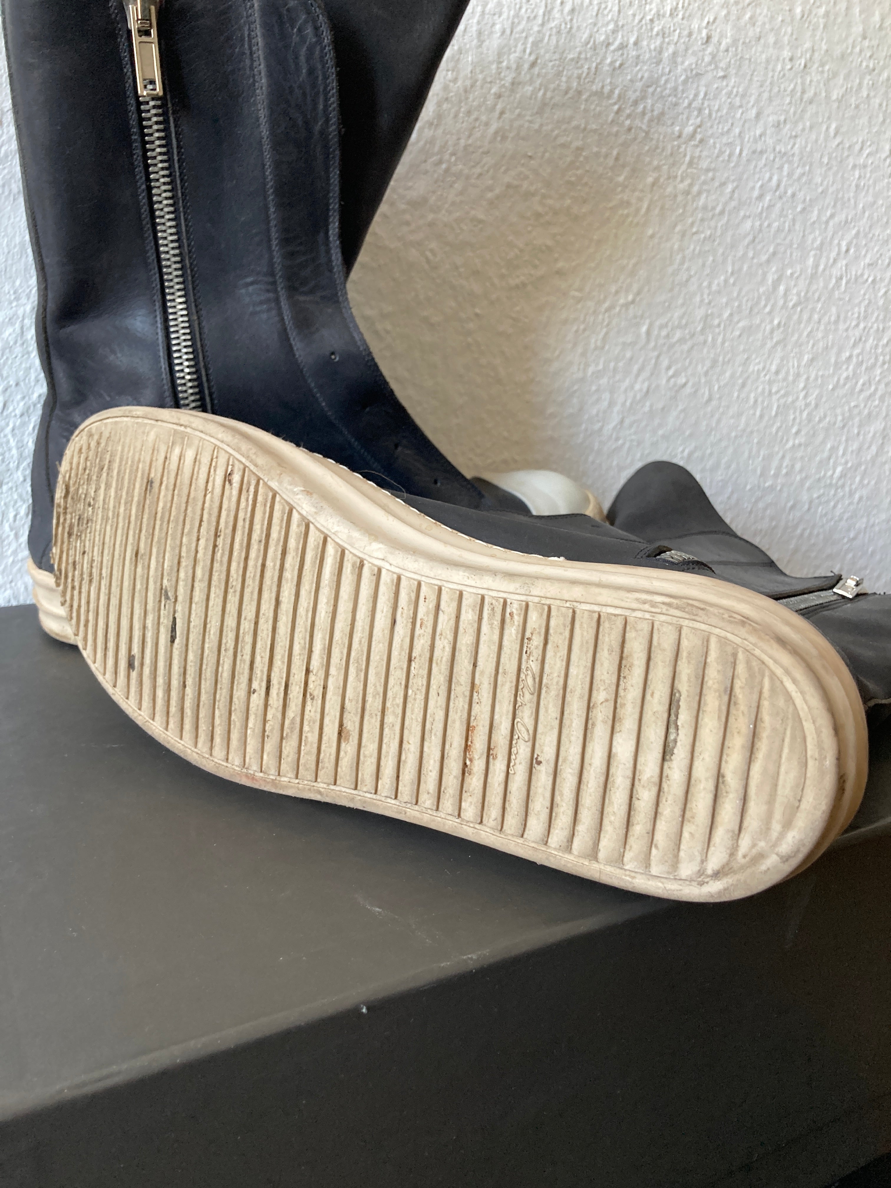 S/S 14 "VICIOUS" Laceless Leather Ramones Rick Owens IT44