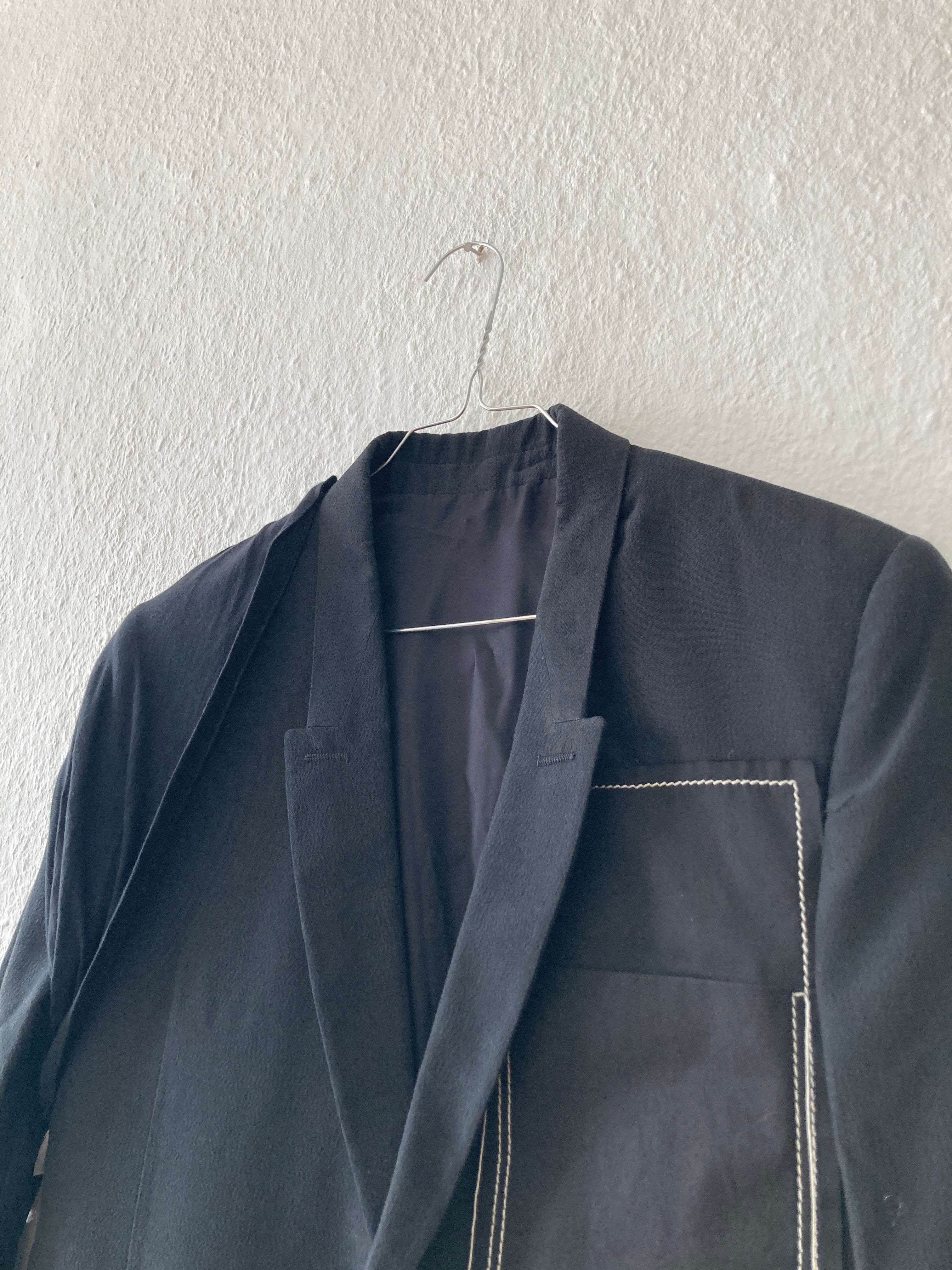 S/S 19 "BABEL" Black New Soft Blazer in Silk/Viscose/Cotton IT50/M