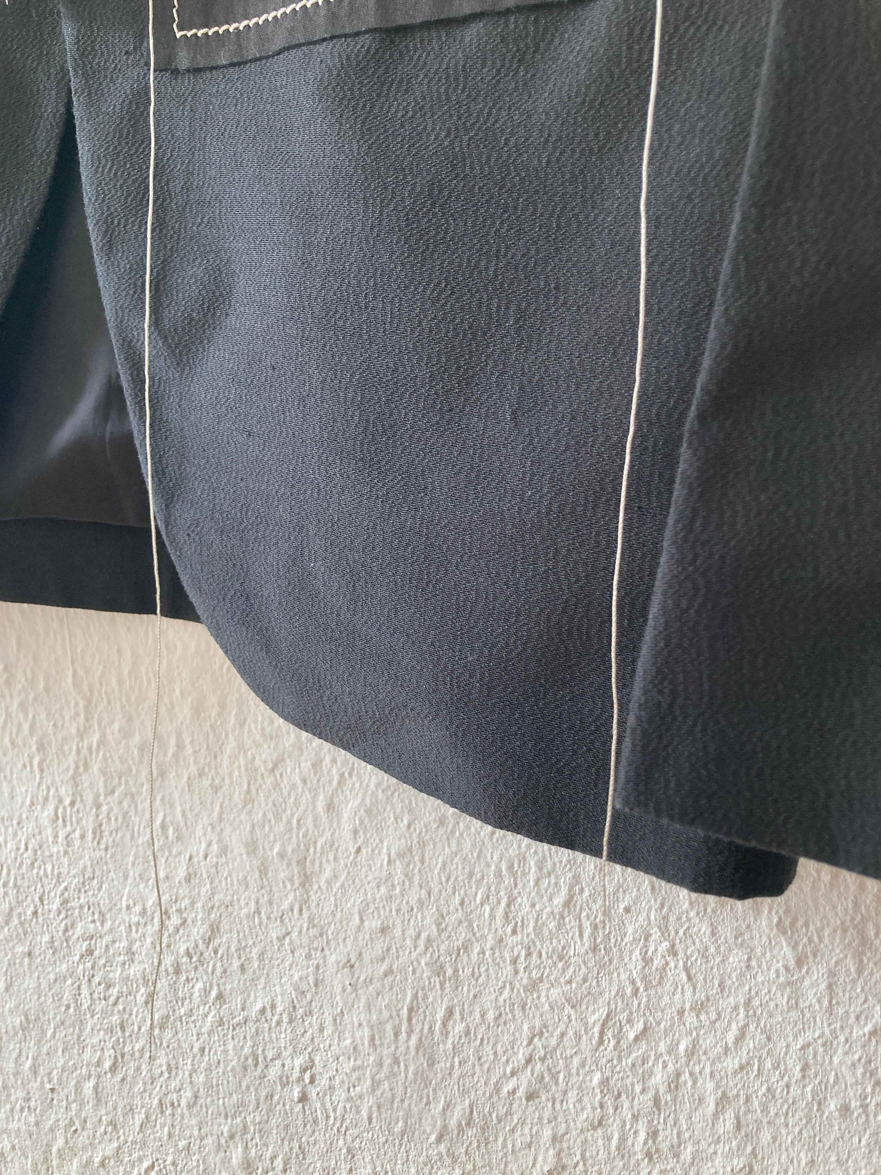 S/S 19 "BABEL" Black New Soft Blazer in Silk/Viscose/Cotton IT50/M