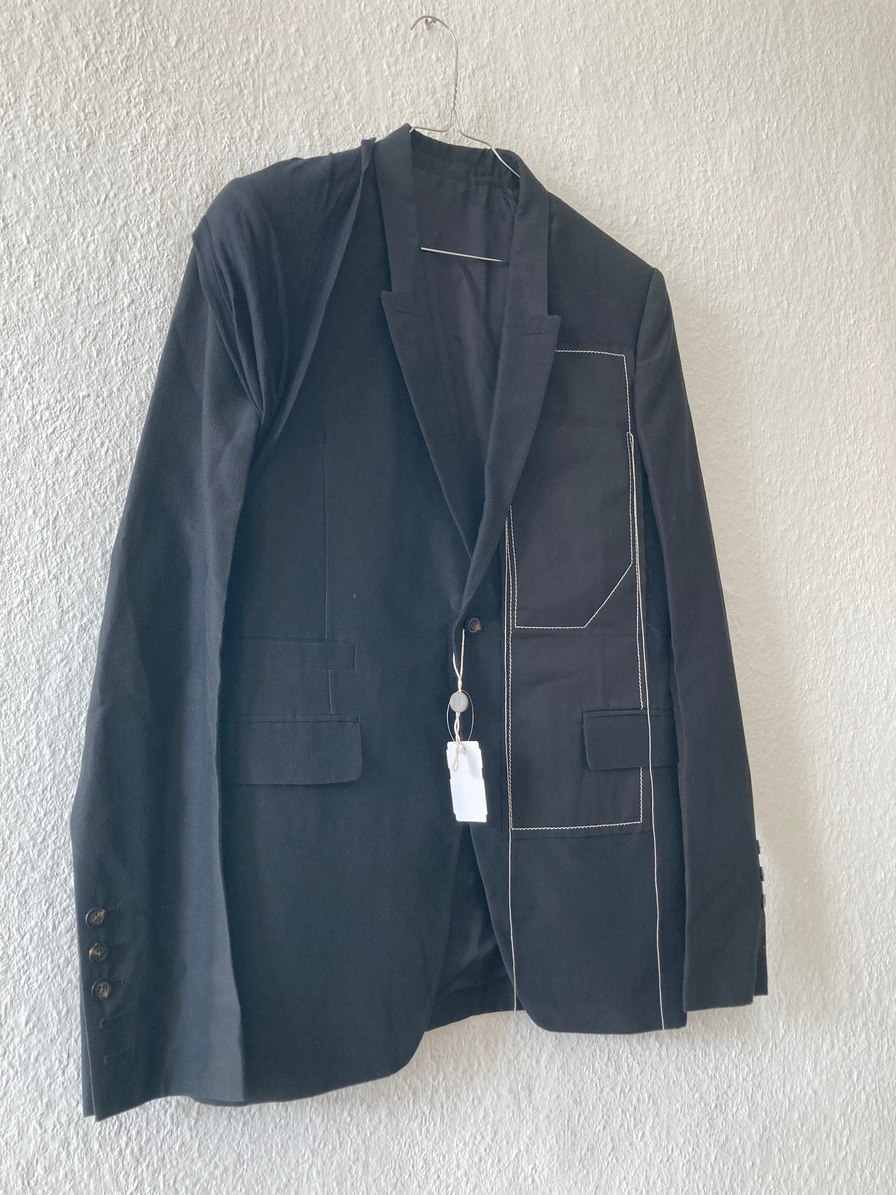 S/S 19 "BABEL" Black New Soft Blazer in Silk/Viscose/Cotton IT50/M