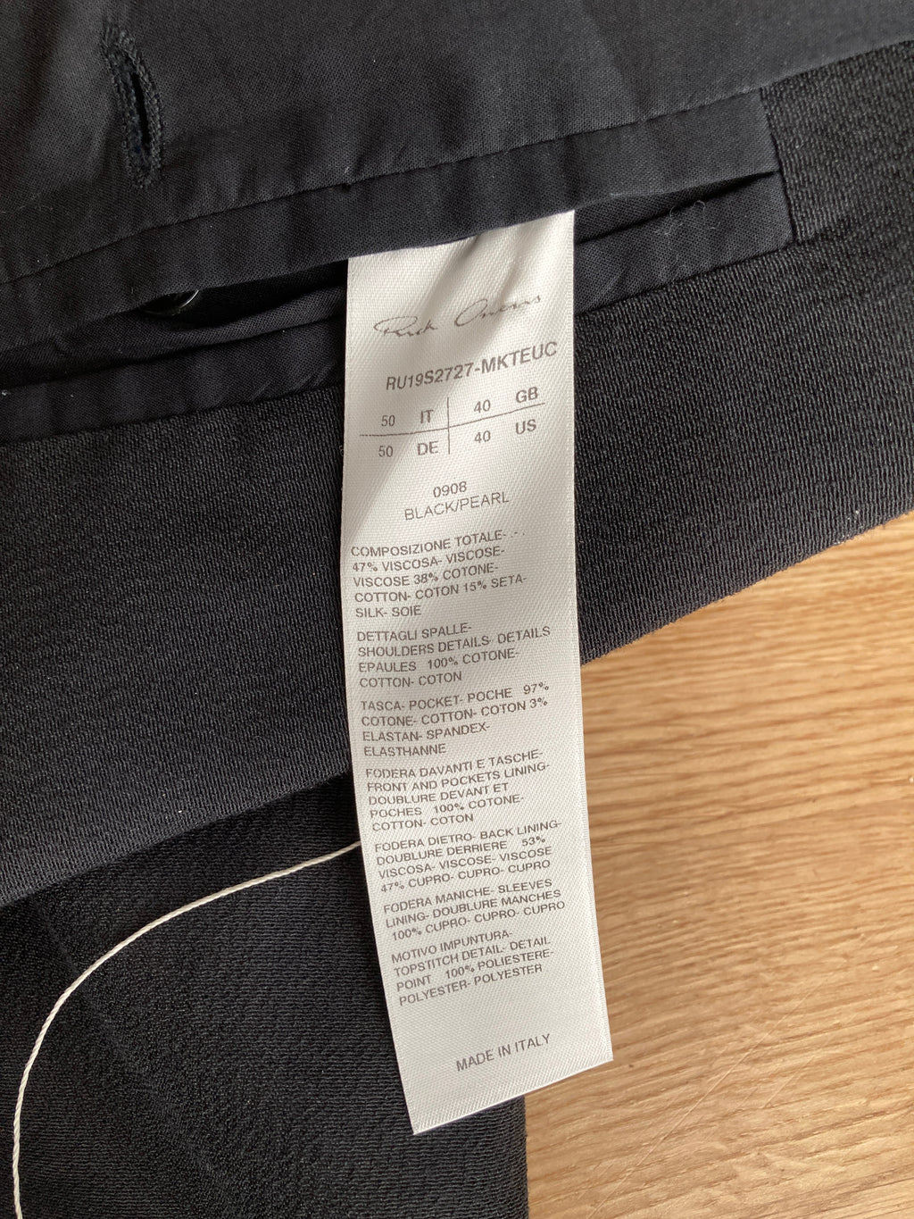S/S 19 "BABEL" Black New Soft Blazer in Silk/Viscose/Cotton IT50/M
