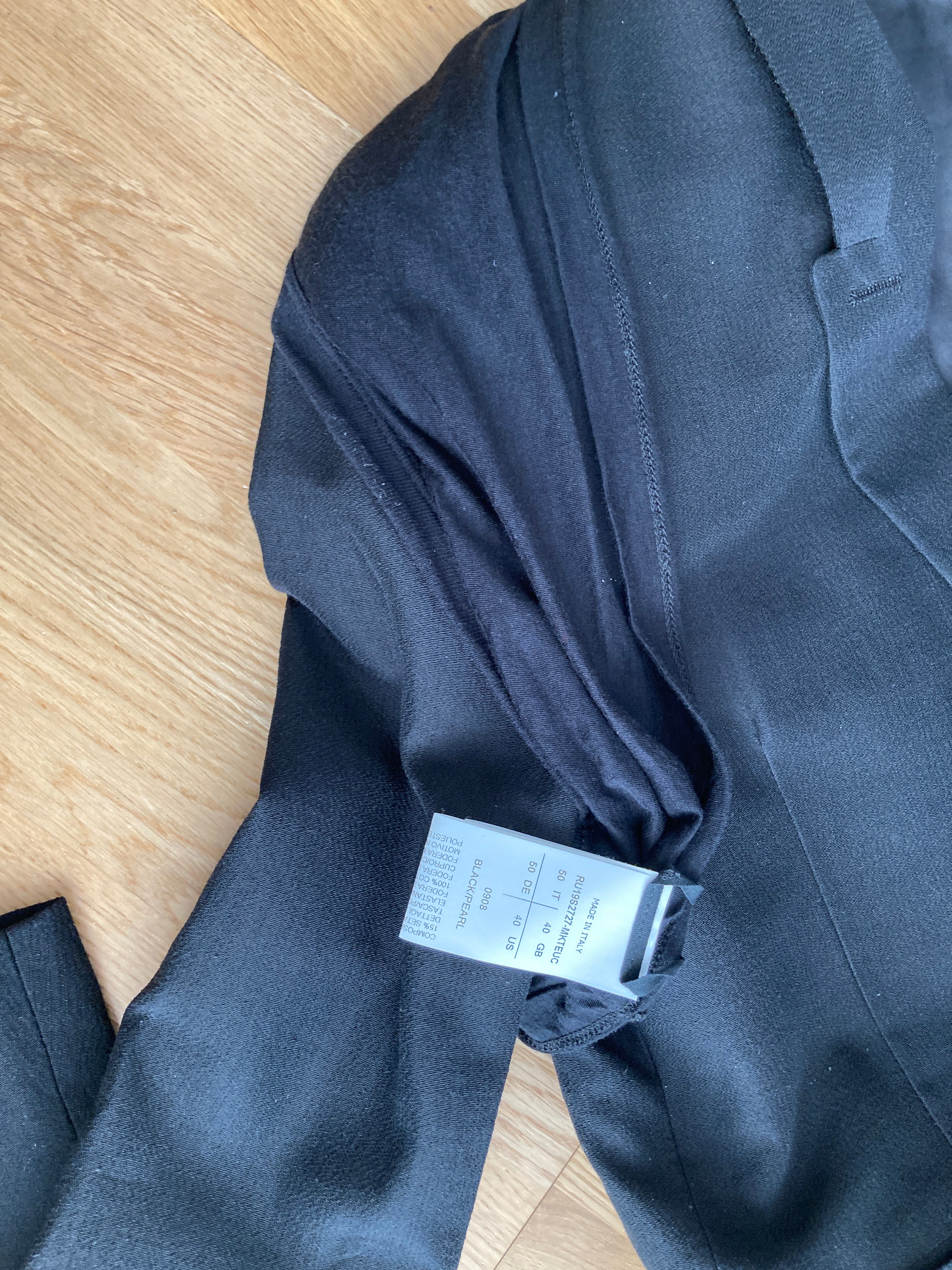 S/S 19 "BABEL" Black New Soft Blazer in Silk/Viscose/Cotton IT50/M