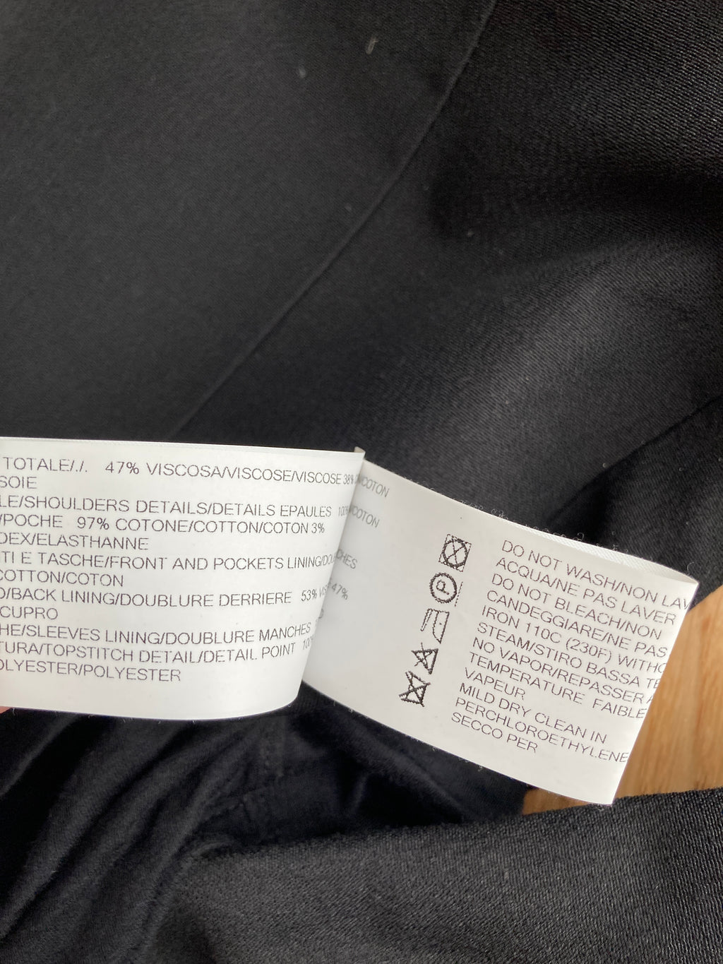 S/S 19 "BABEL" Black New Soft Blazer in Silk/Viscose/Cotton IT50/M
