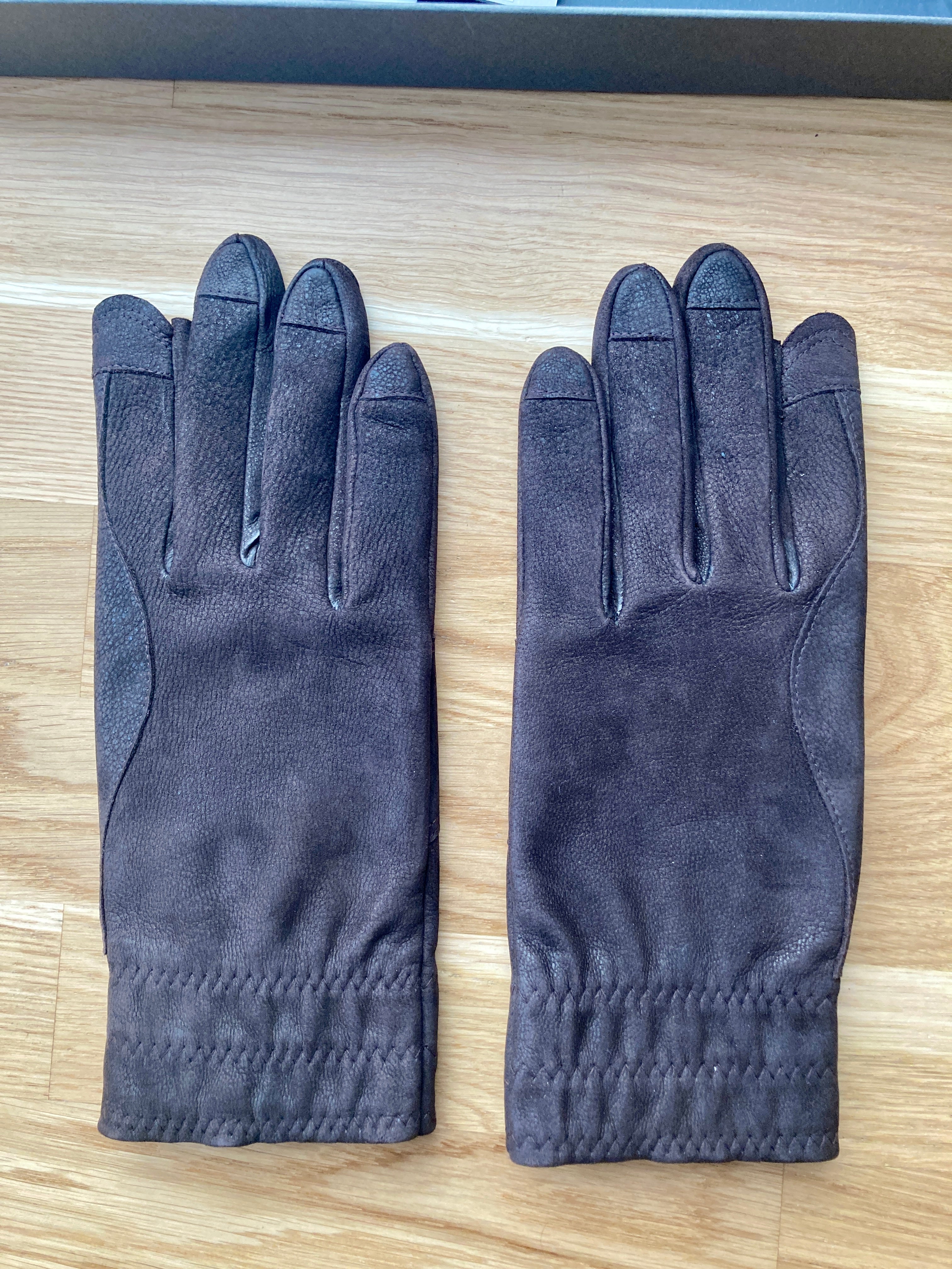 F/W 16 "MASTODON" Runway Goat Leather Gloves w. Silk Lining Rick Owens