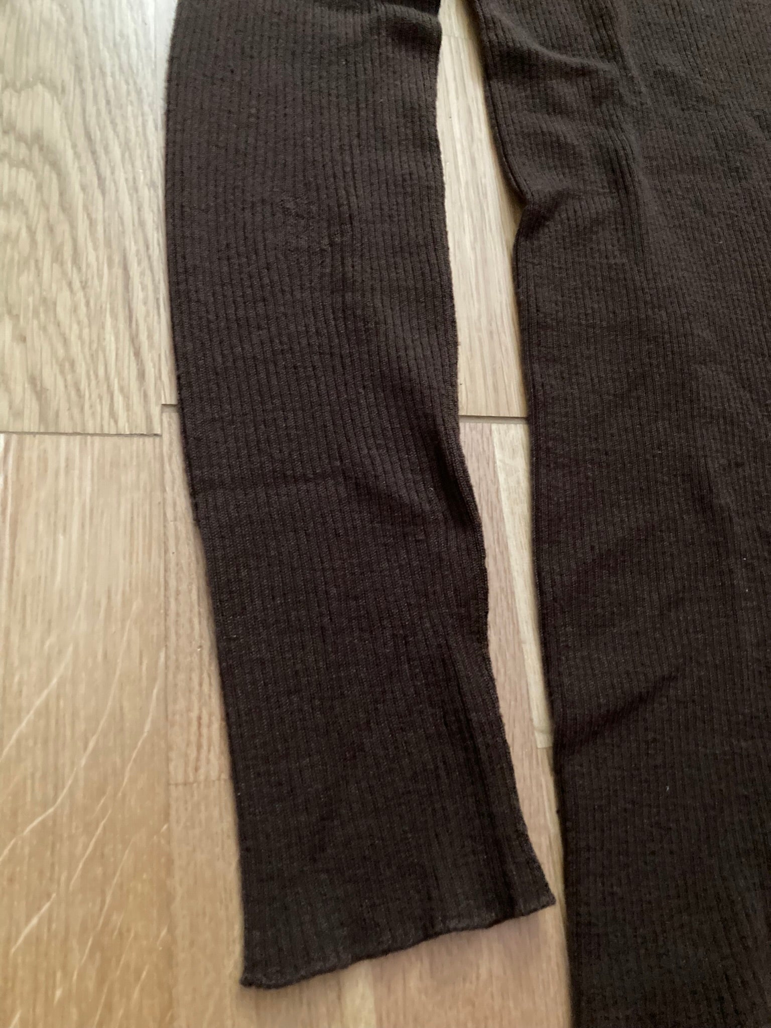 F/W 23 "LUXOR" Ribbed Brown Wool Sweater