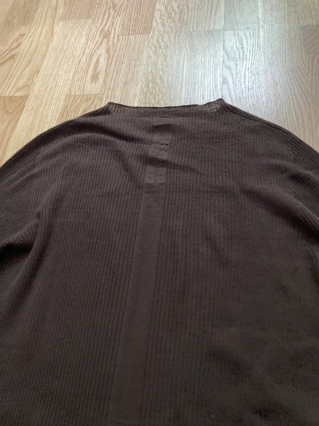 F/W 23 "LUXOR" Ribbed Brown Wool Sweater