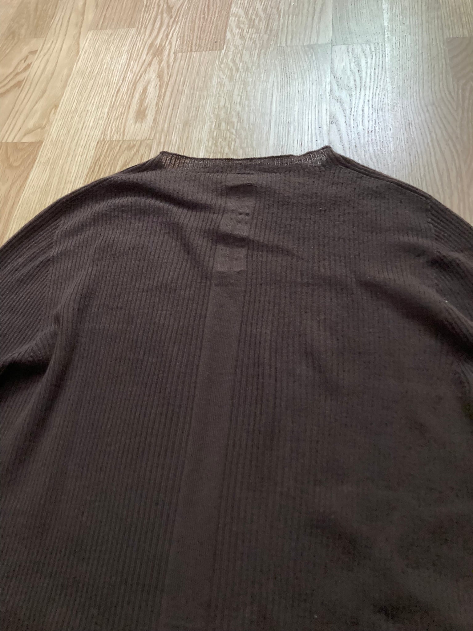 F/W 23 "LUXOR" Ribbed Brown Wool Sweater