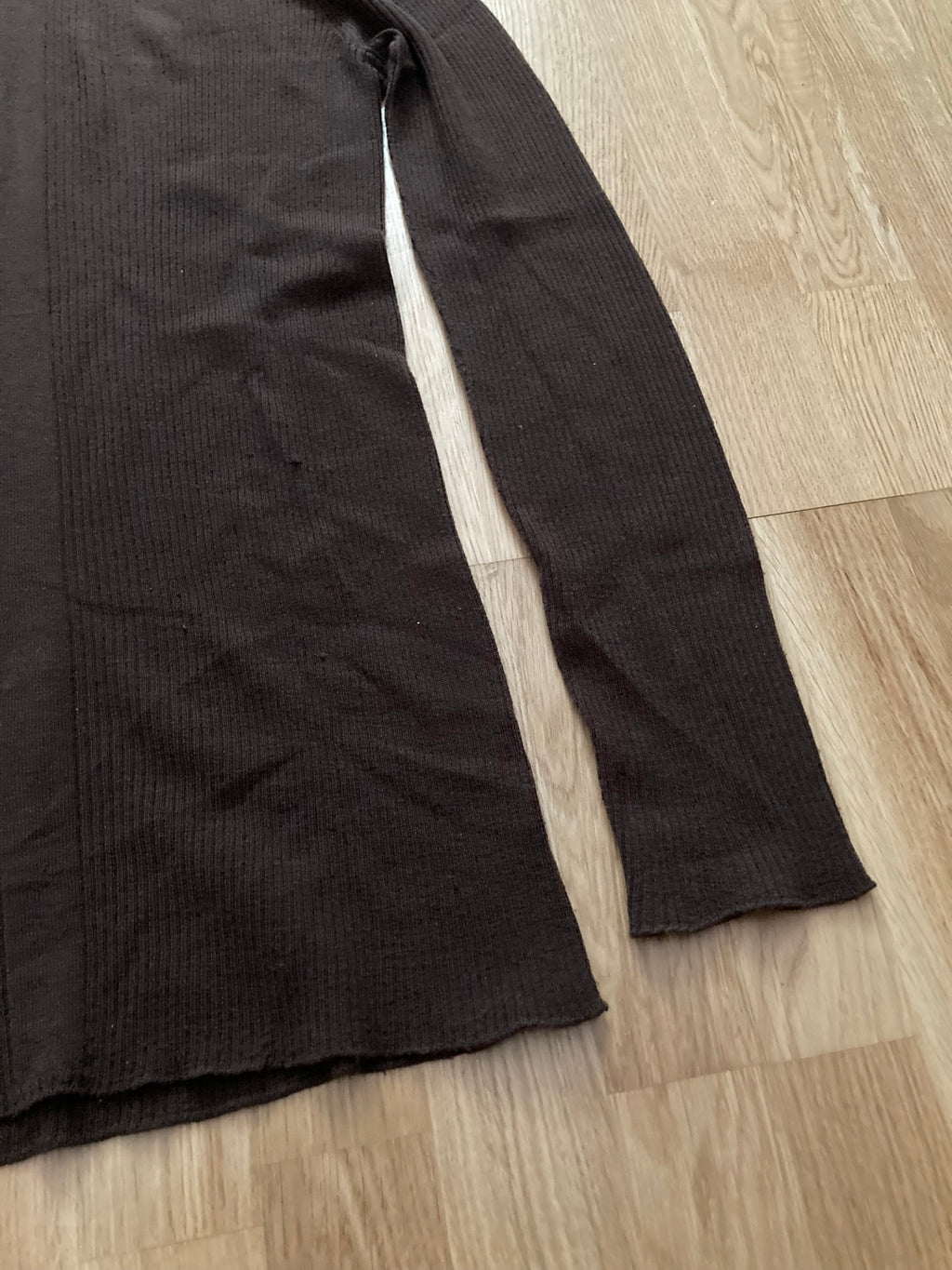 F/W 23 "LUXOR" Ribbed Brown Wool Sweater