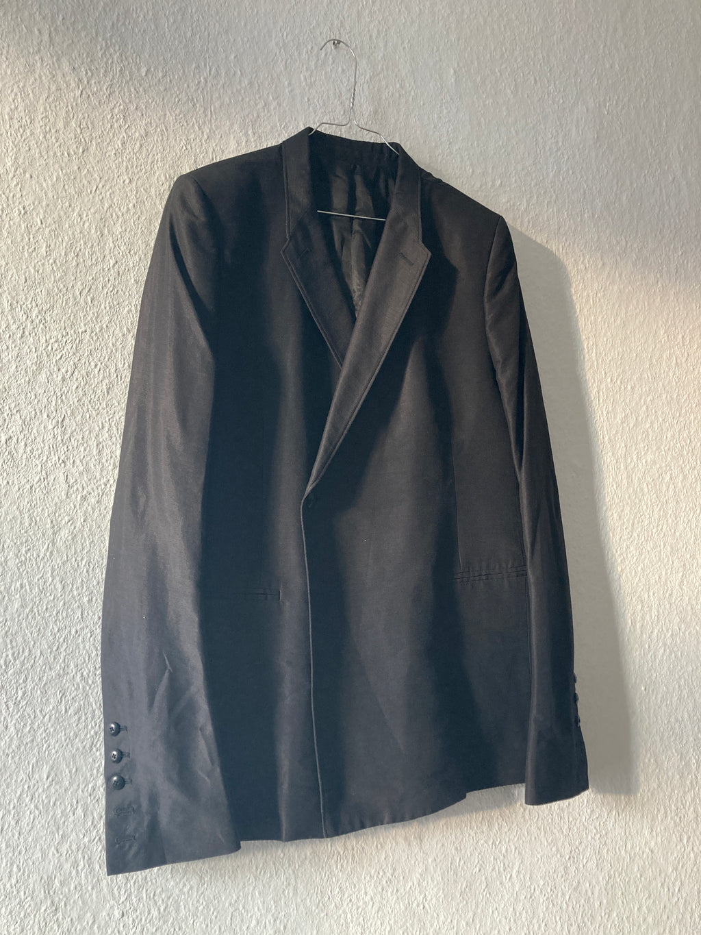 S/S 15 "FAUN" Sample Silk & Cotton Blazer Rick Owens IT50/M