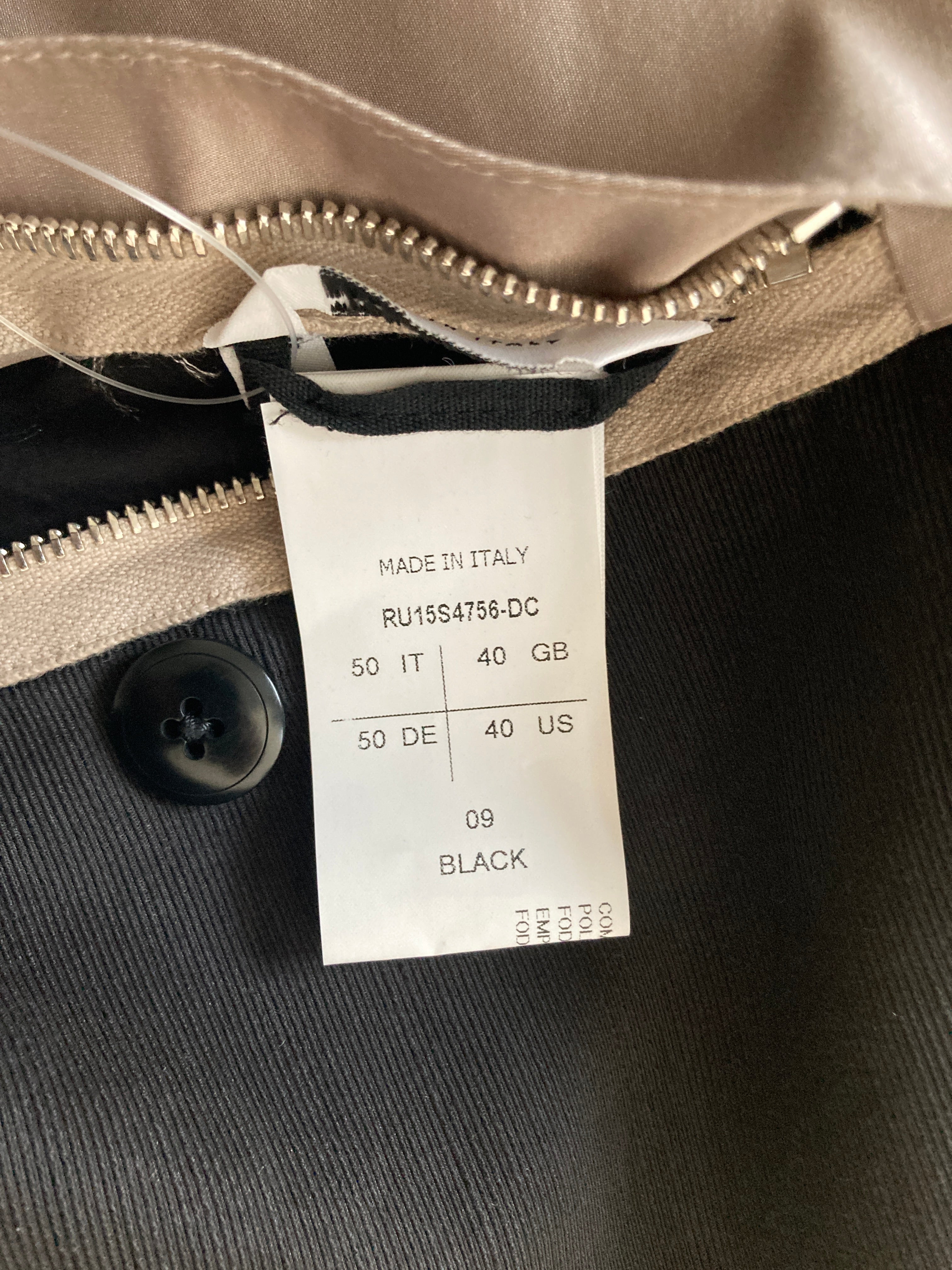 S/S 15 "FAUN" Sample Silk & Cotton Blazer Rick Owens IT50/M