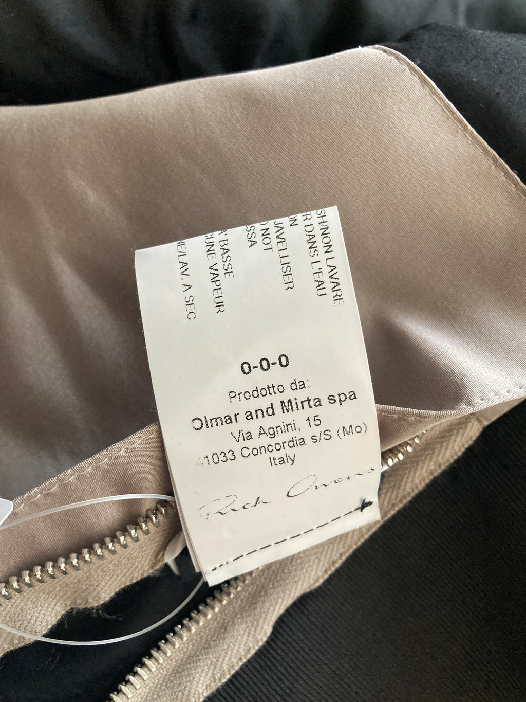 S/S 15 "FAUN" Sample Silk & Cotton Blazer Rick Owens IT50/M