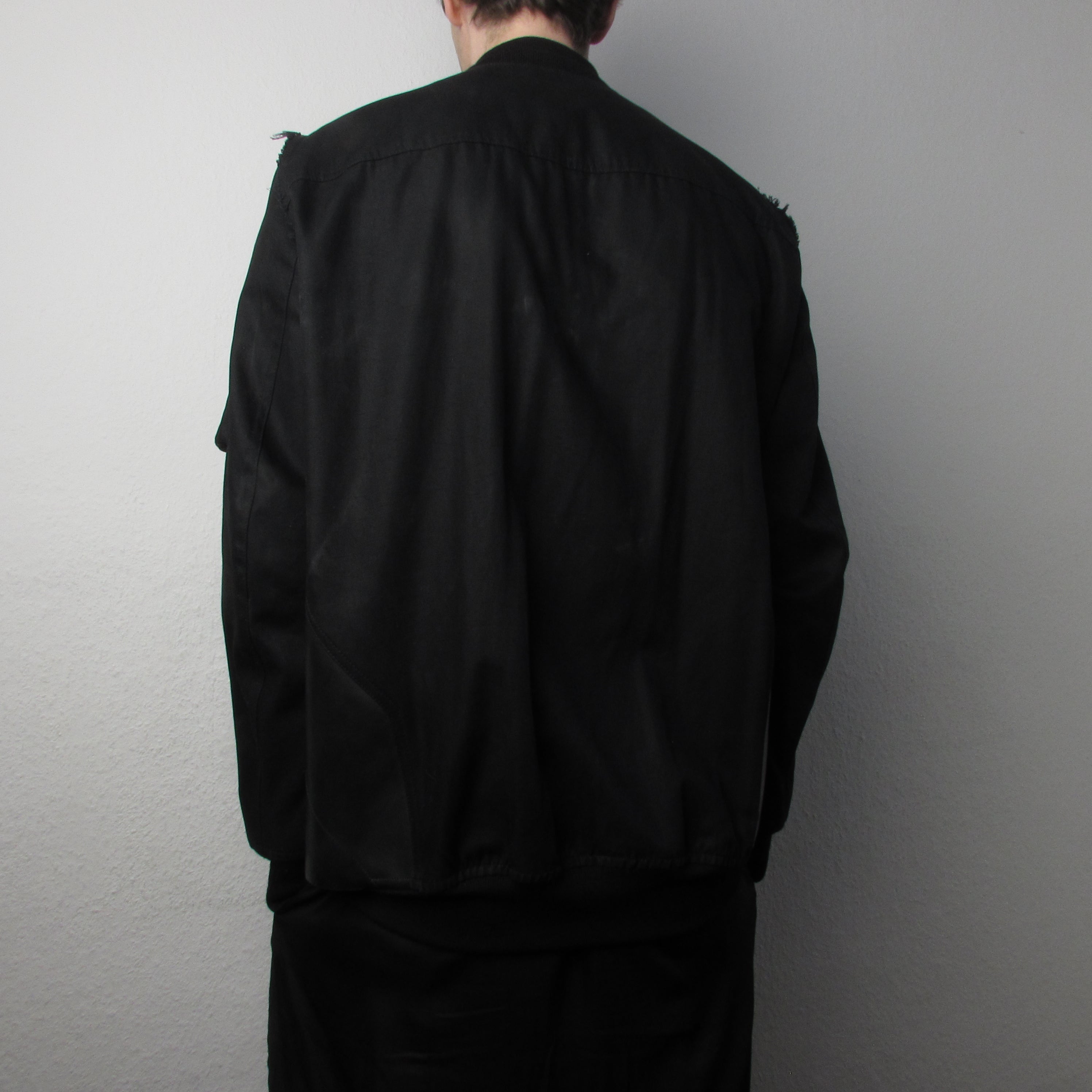 S/S 16 "CYCLOPS" Runway Patchwork Bomber Jacket in Black/Natural Size 50/M