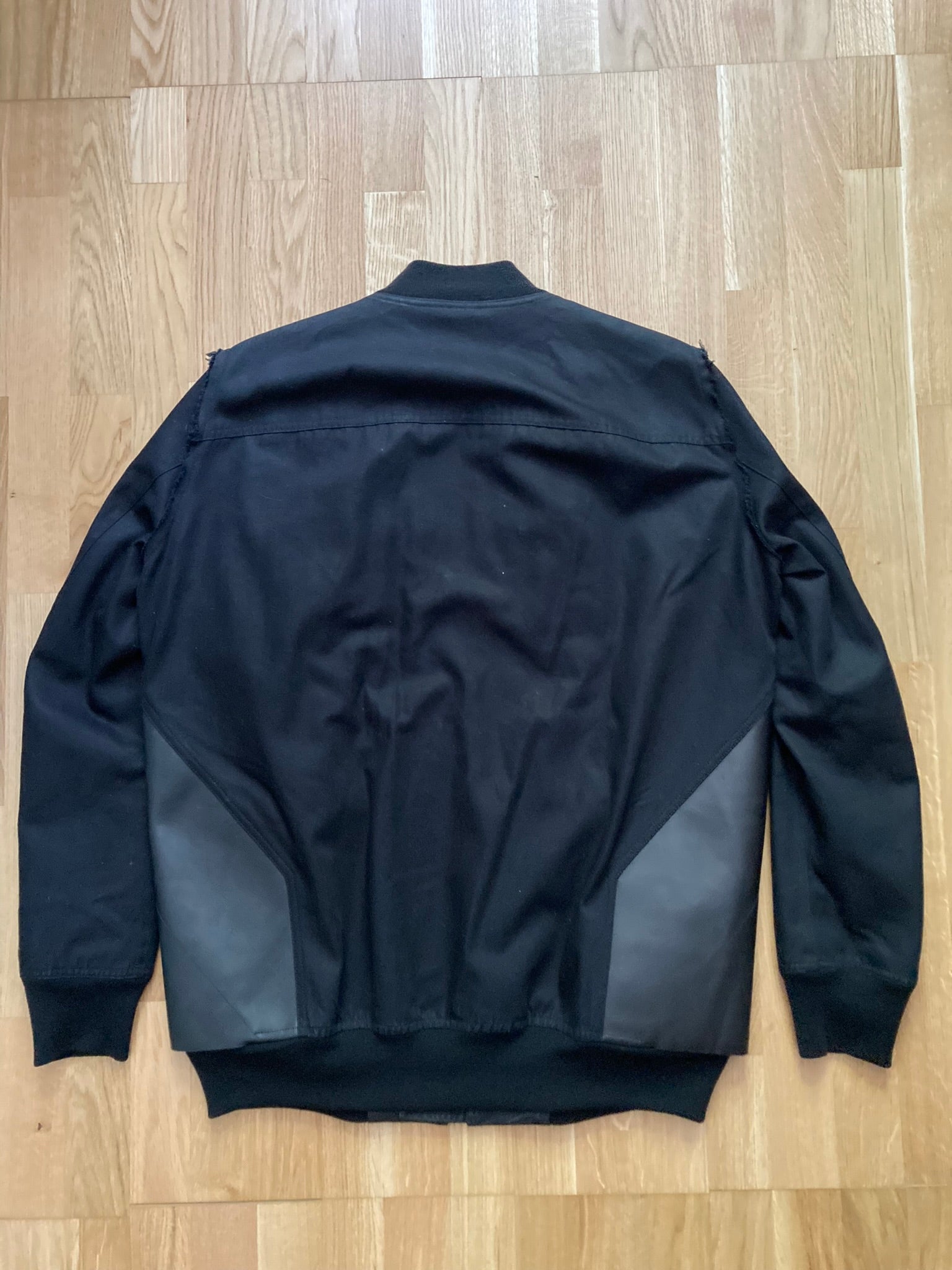 S/S 16 "CYCLOPS" Runway Patchwork Bomber Jacket in Black/Natural Size 50/M