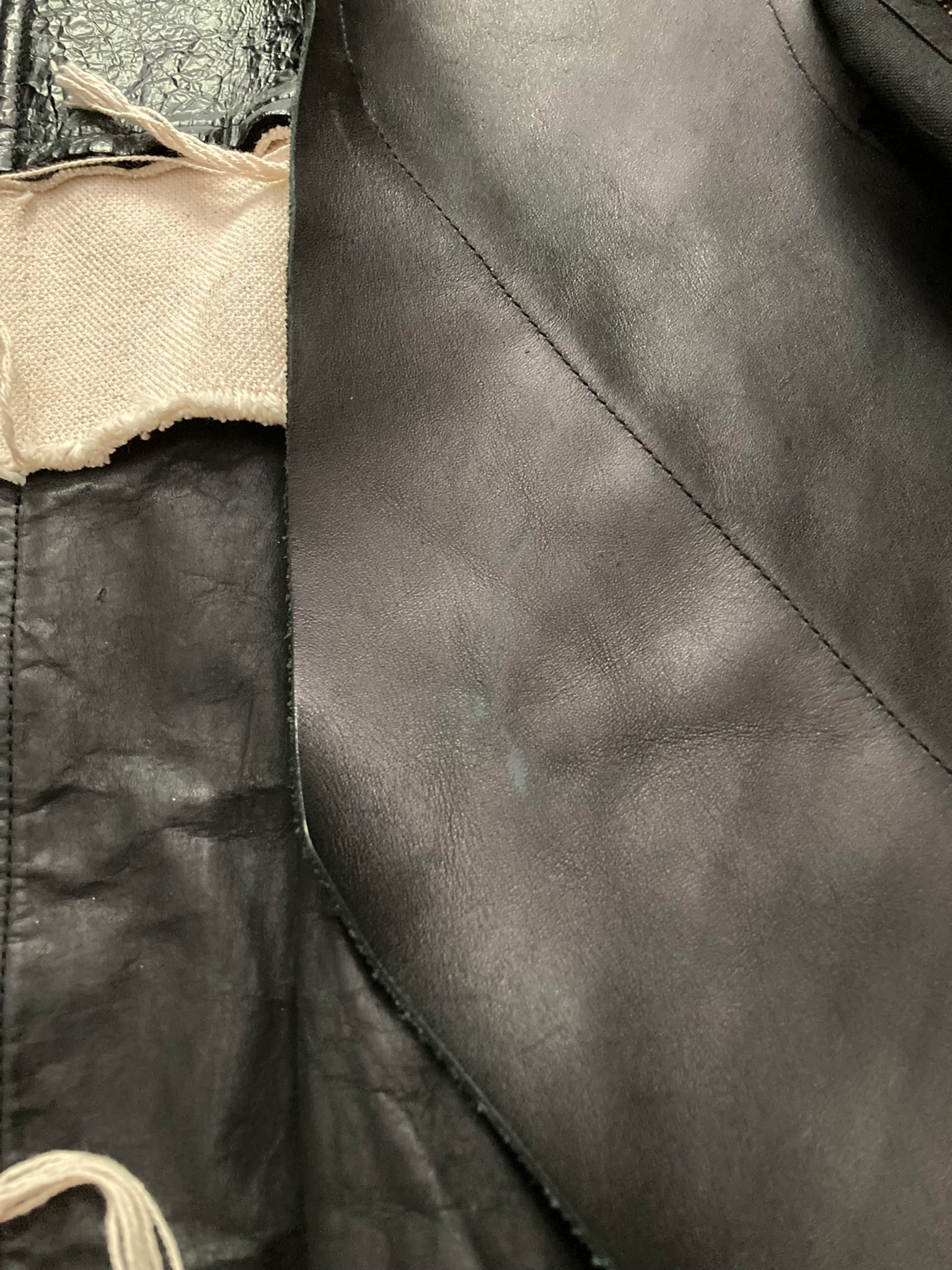 S/S 16 "CYCLOPS" Runway Patchwork Bomber Jacket in Black/Natural Size 50/M