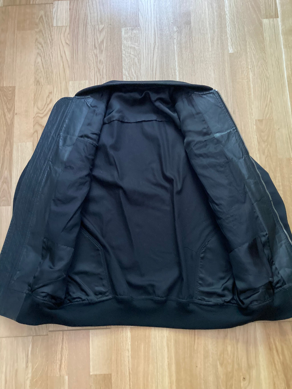 S/S 16 "CYCLOPS" Runway Patchwork Bomber Jacket in Black/Natural Size 50/M