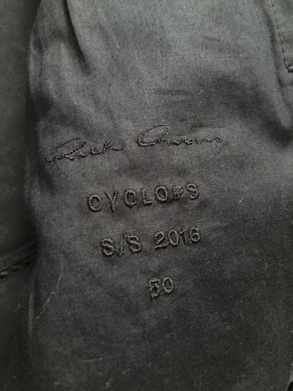 S/S 16 "CYCLOPS" Runway Patchwork Bomber Jacket in Black/Natural Size 50/M