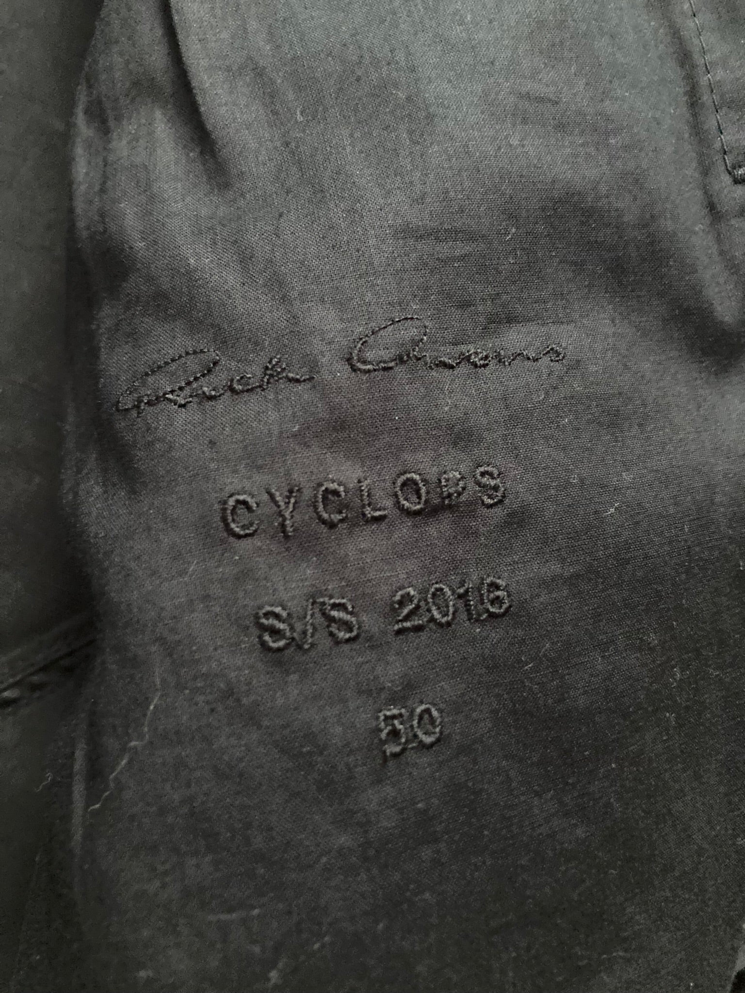 S/S 16 "CYCLOPS" Runway Patchwork Bomber Jacket in Black/Natural Size 50/M