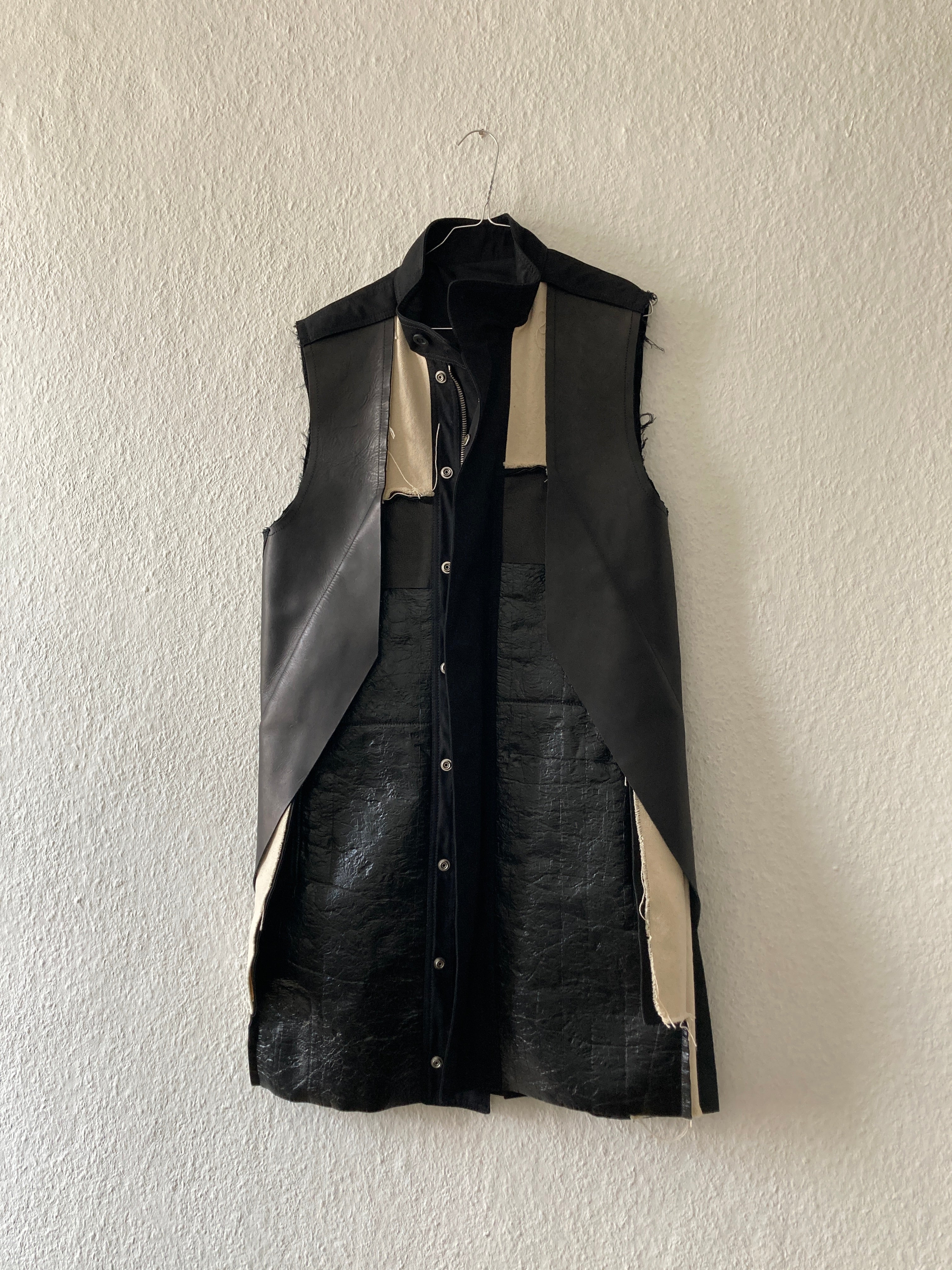 S/S 16 "CYCLOPS" Runway Patchwork Vest Rick Owens IT48/M