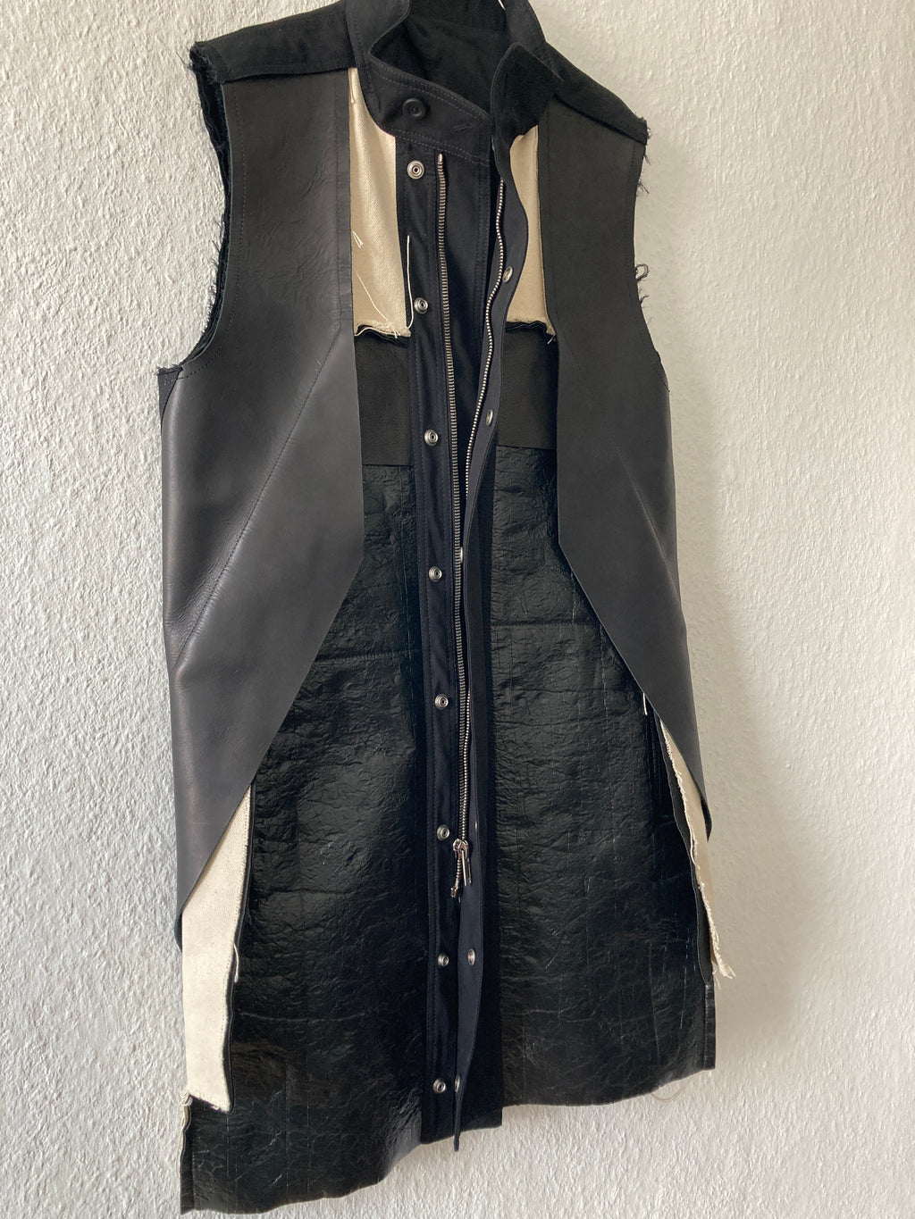 S/S 16 "CYCLOPS" Runway Patchwork Vest Rick Owens IT48/M