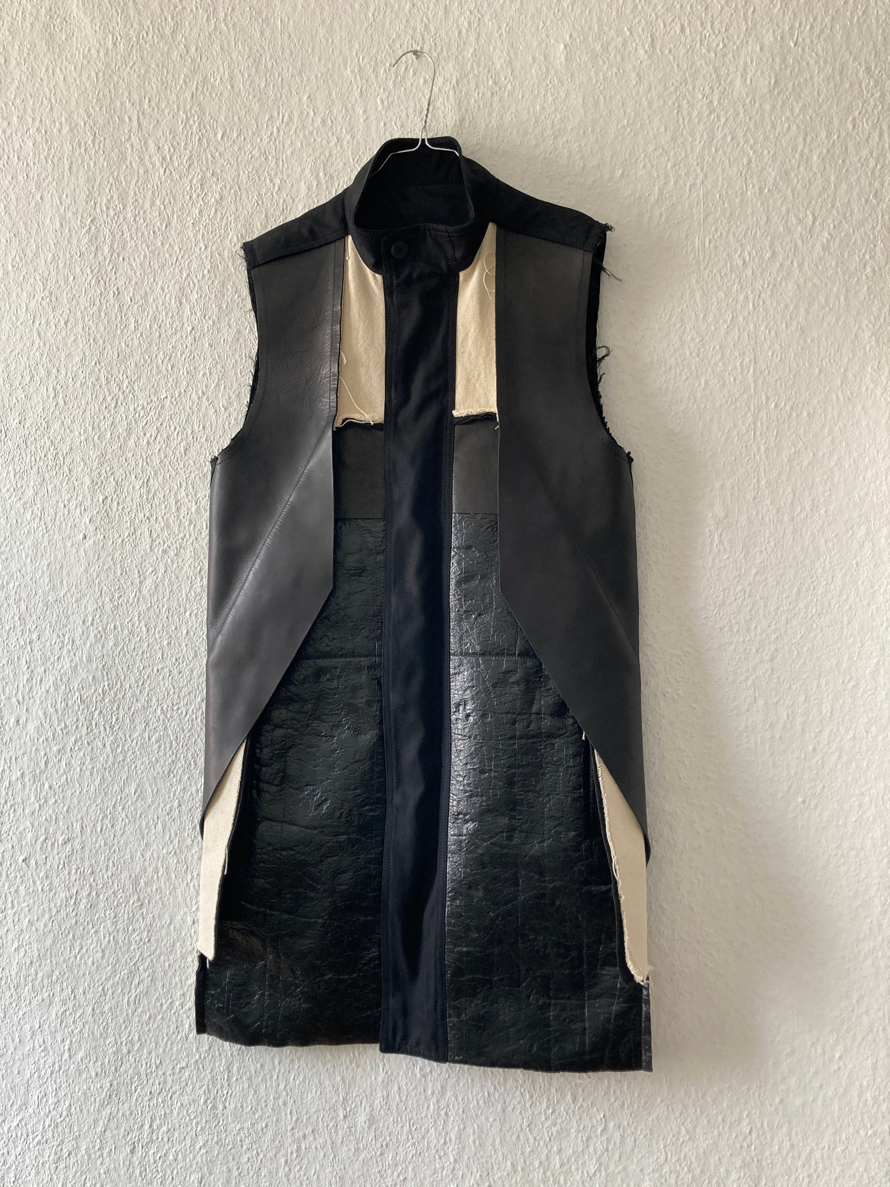 S/S 16 "CYCLOPS" Runway Patchwork Vest Rick Owens IT48/M