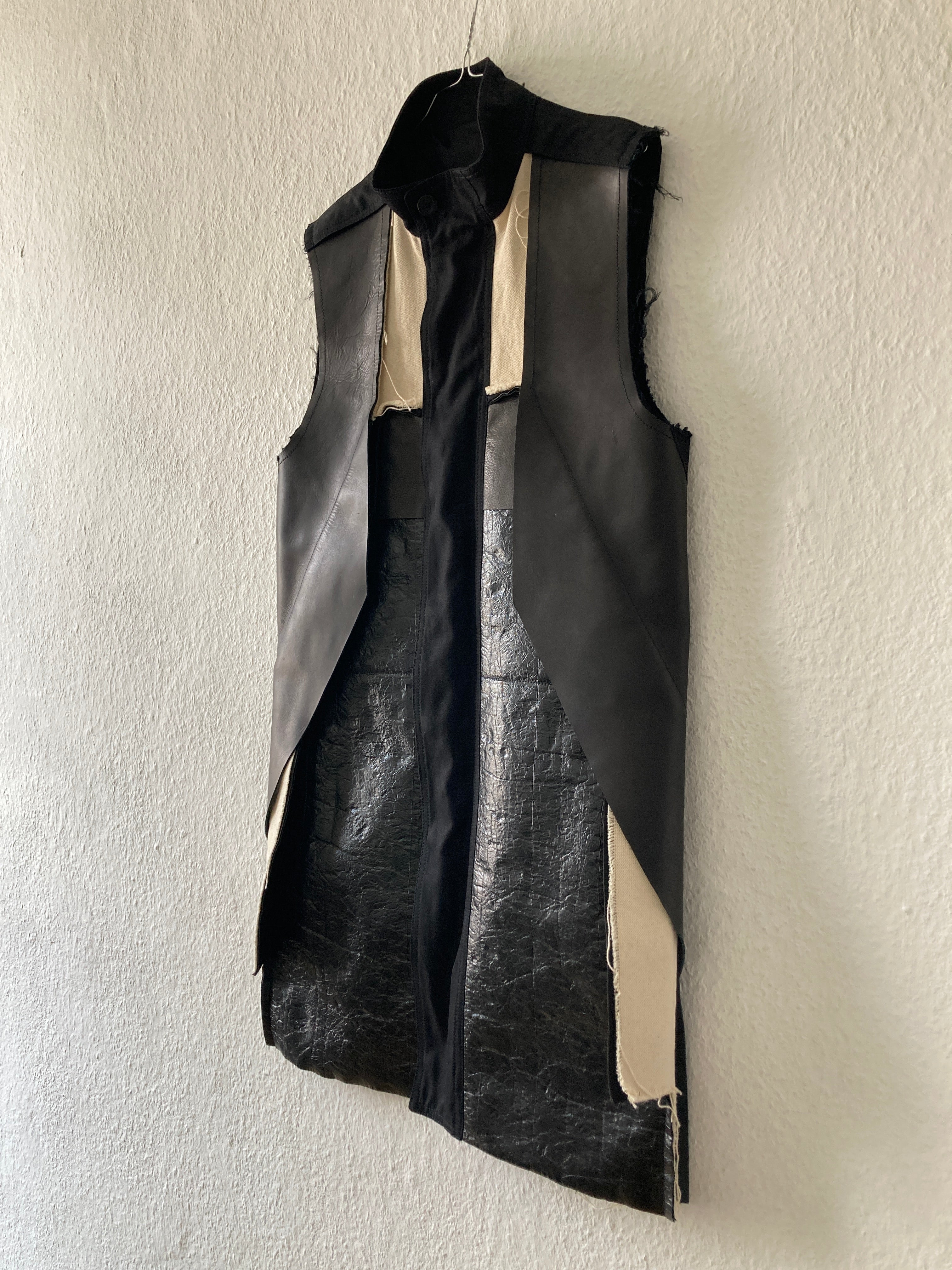 S/S 16 "CYCLOPS" Runway Patchwork Vest Rick Owens IT48/M