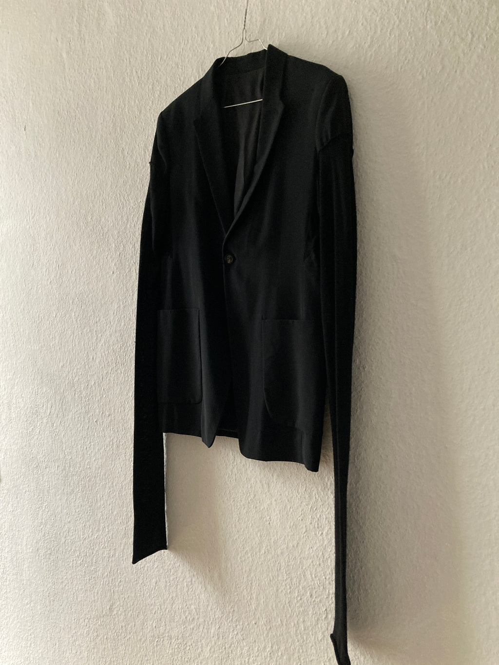 F/W 17 “GLITTER” Black Weakling Wool & Silk Blazer Rick Owens IT50/M