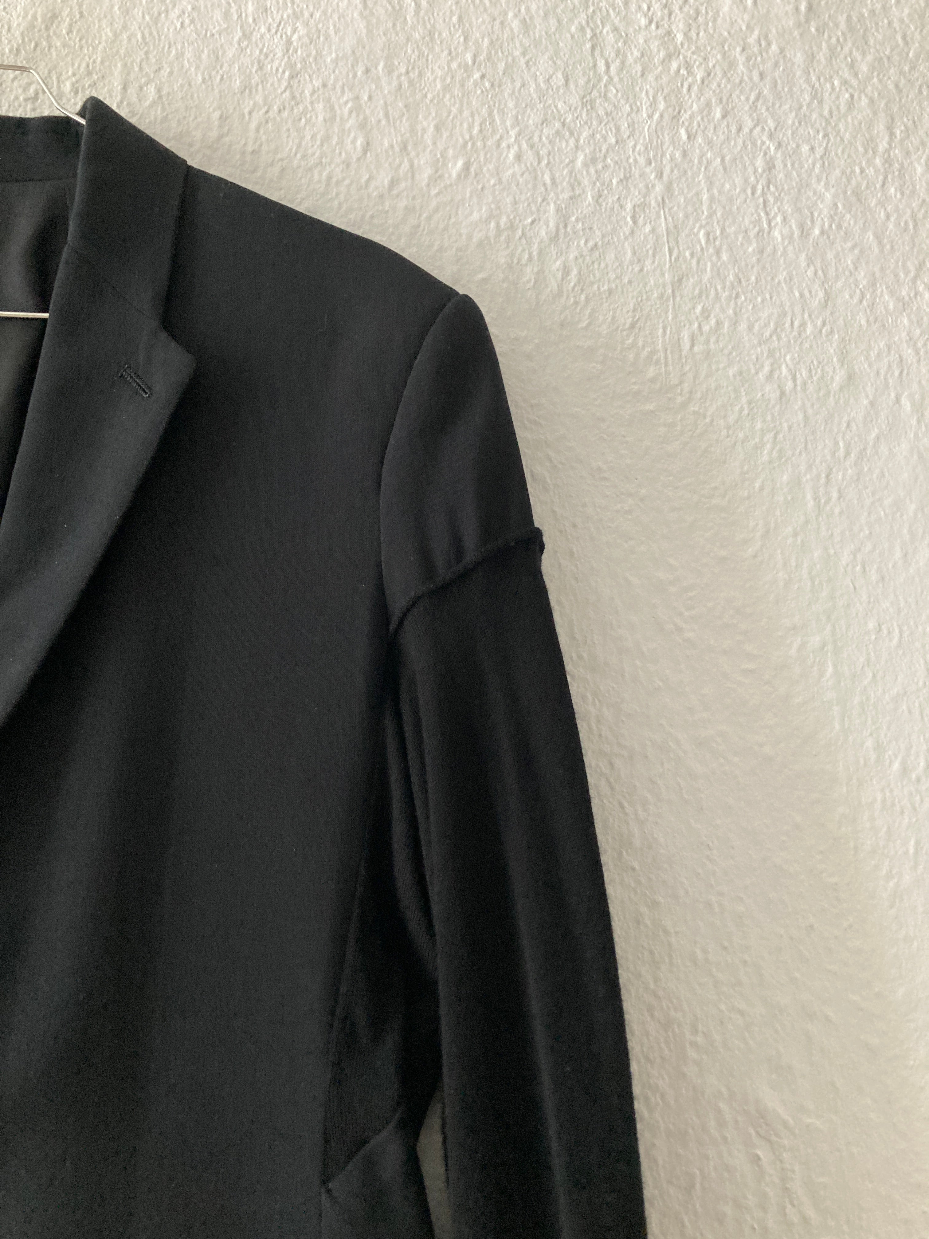 F/W 17 “GLITTER” Black Weakling Wool & Silk Blazer Rick Owens IT50/M