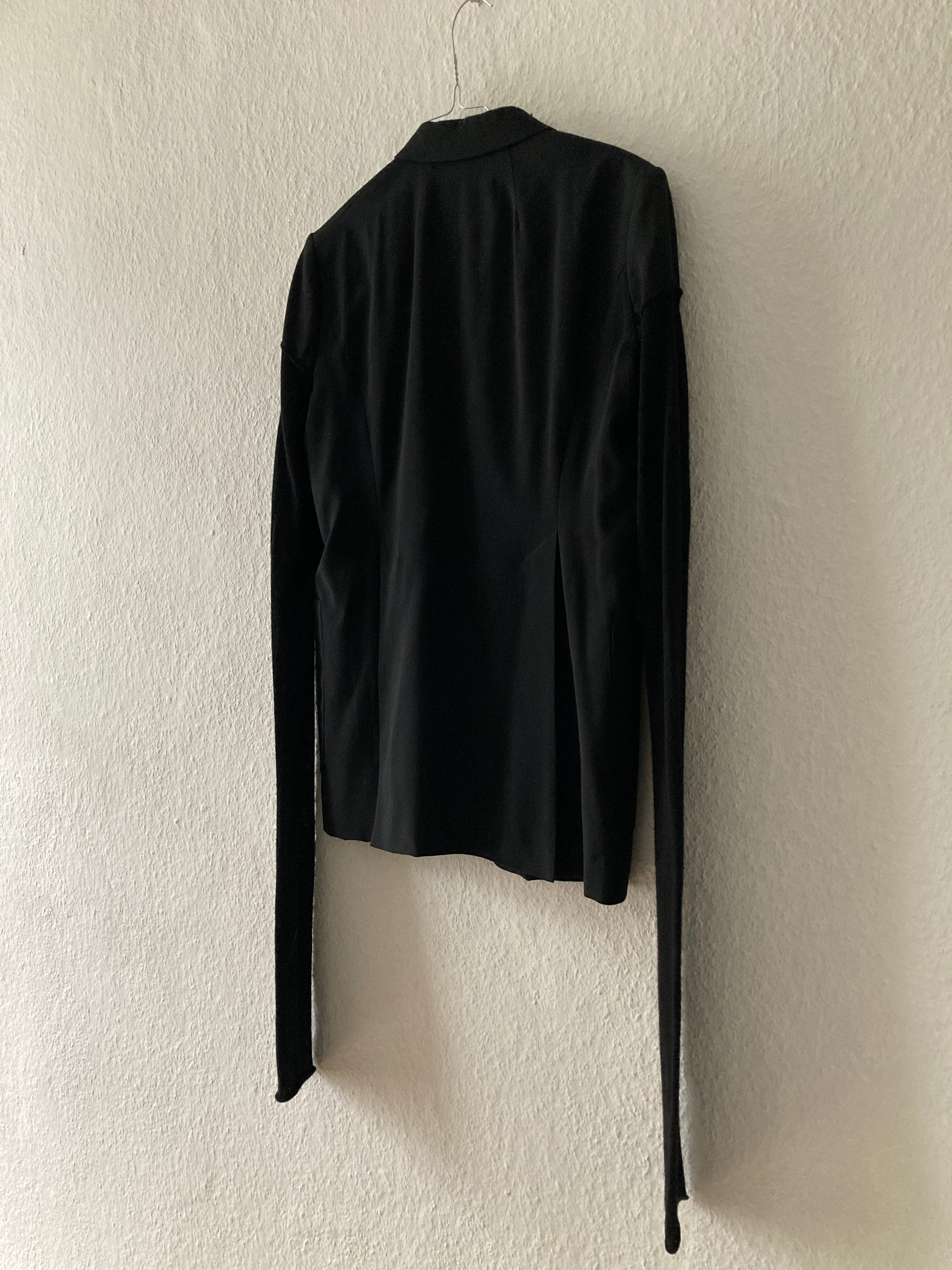 F/W 17 “GLITTER” Black Weakling Wool & Silk Blazer Rick Owens IT50/M