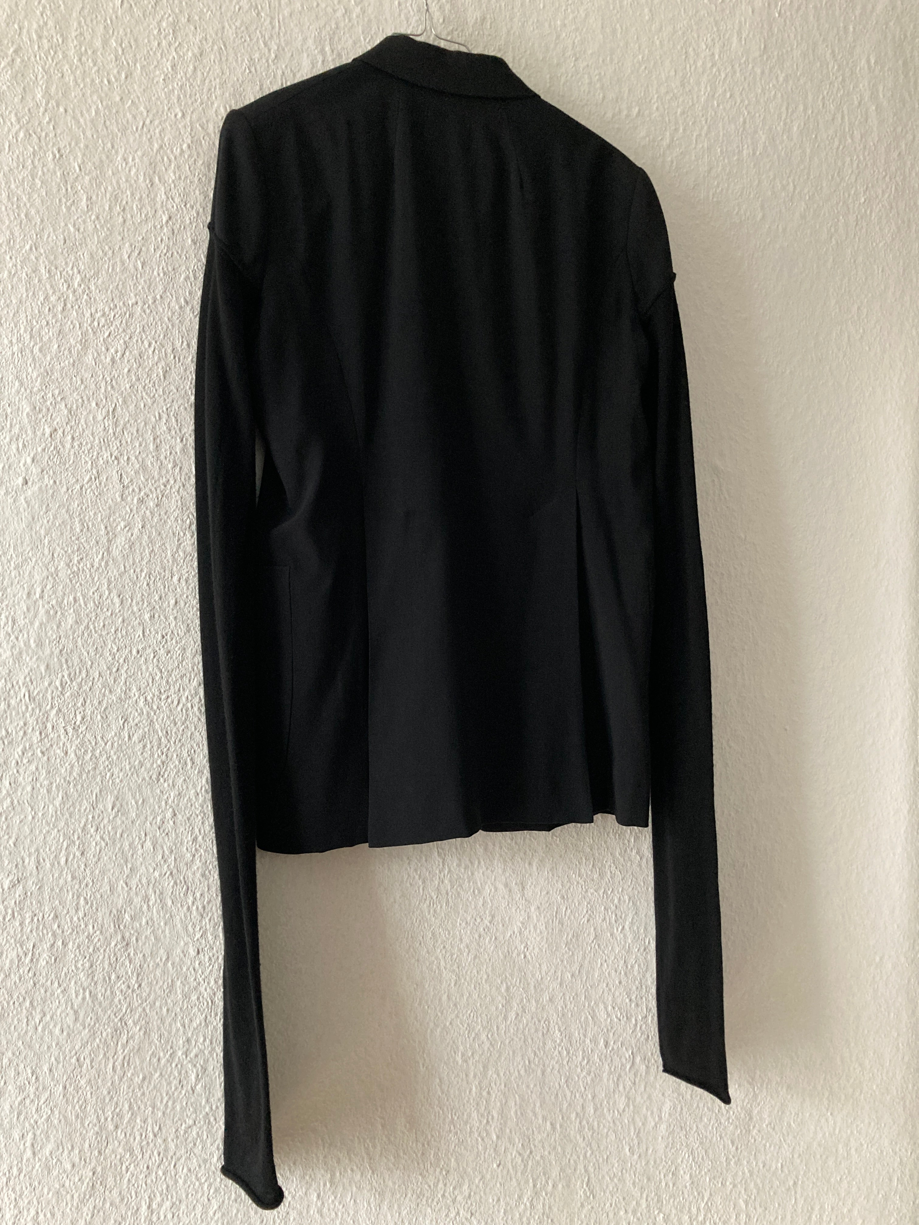 F/W 17 “GLITTER” Black Weakling Wool & Silk Blazer Rick Owens IT50/M