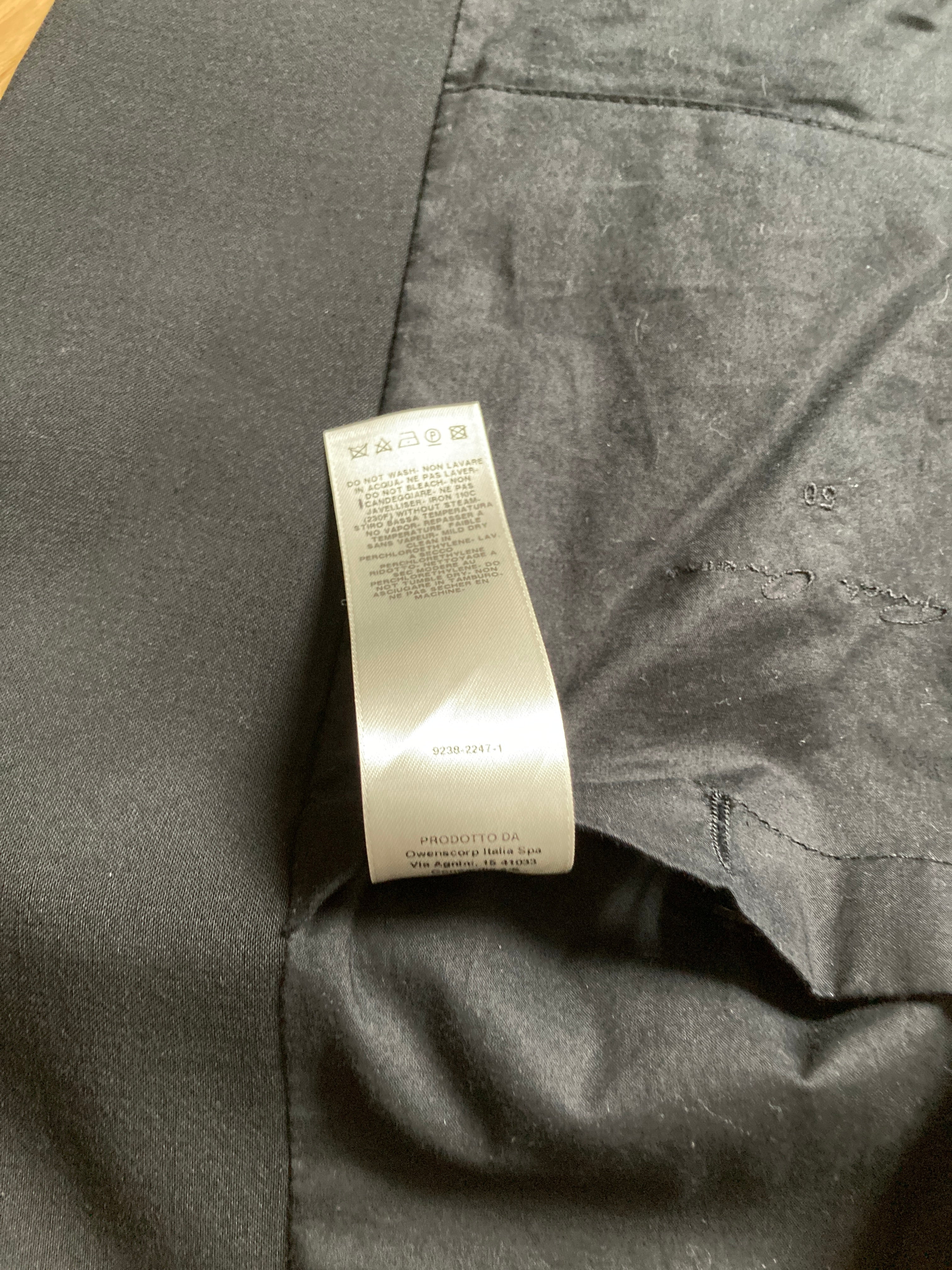 F/W 17 “GLITTER” Black Weakling Wool & Silk Blazer Rick Owens IT50/M