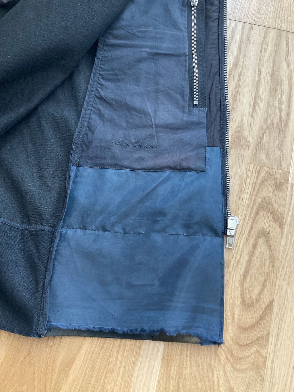 S/S 11 „ANTHEM“ Calf & Blistered Lamb Leather Jacket Rick Owens M
