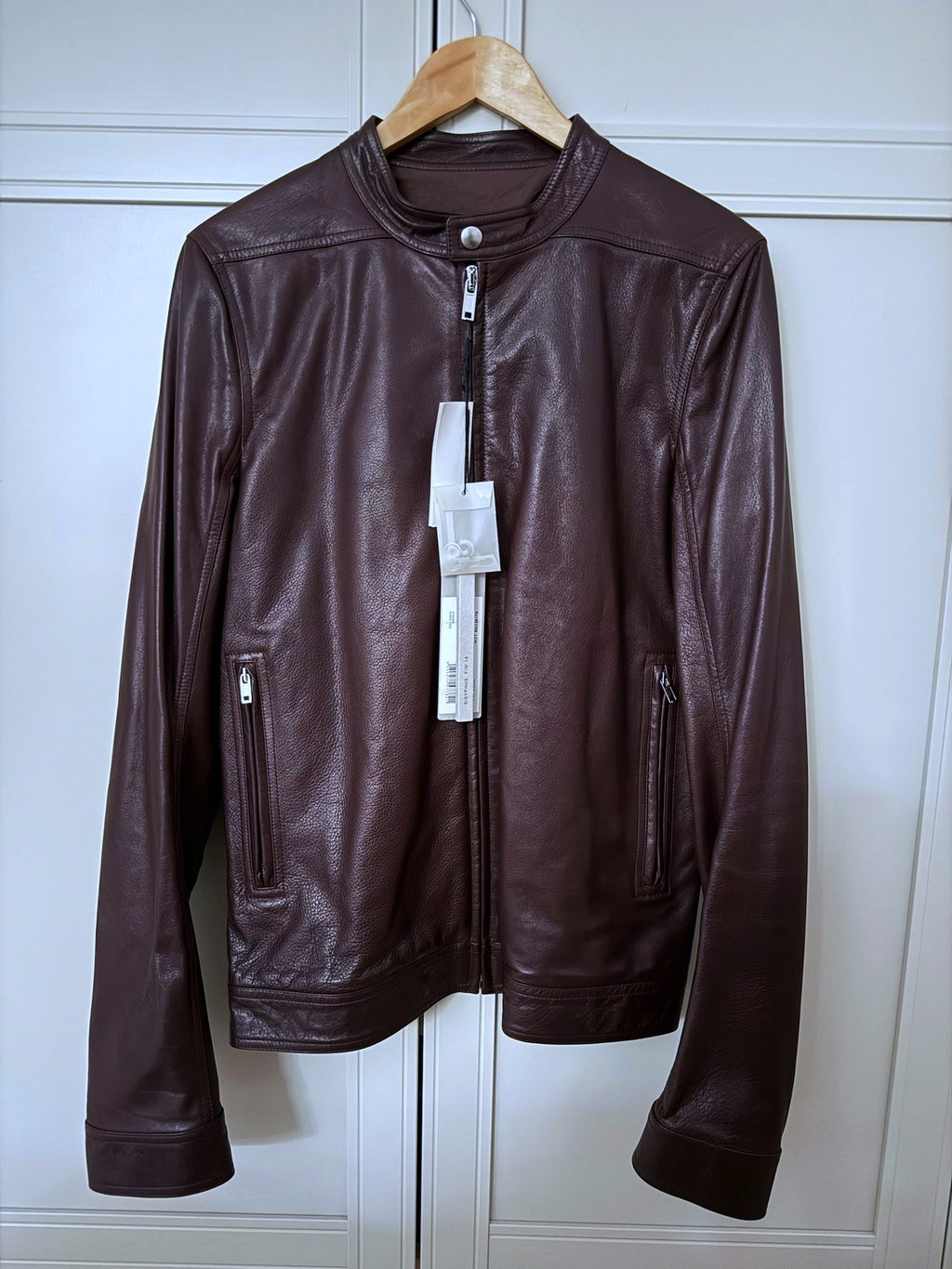 F/W 18 "SISYPHUS" Calf Leather "Lou" Jacket Rick Owens IT50