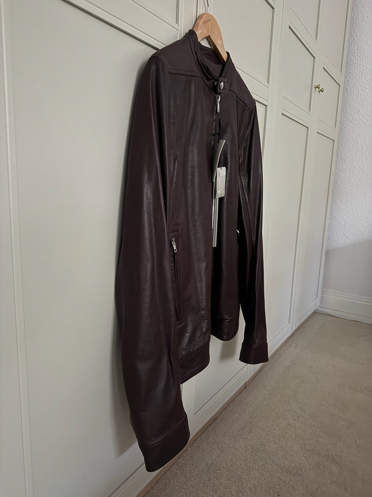 F/W 18 "SISYPHUS" Calf Leather "Lou" Jacket Rick Owens IT50