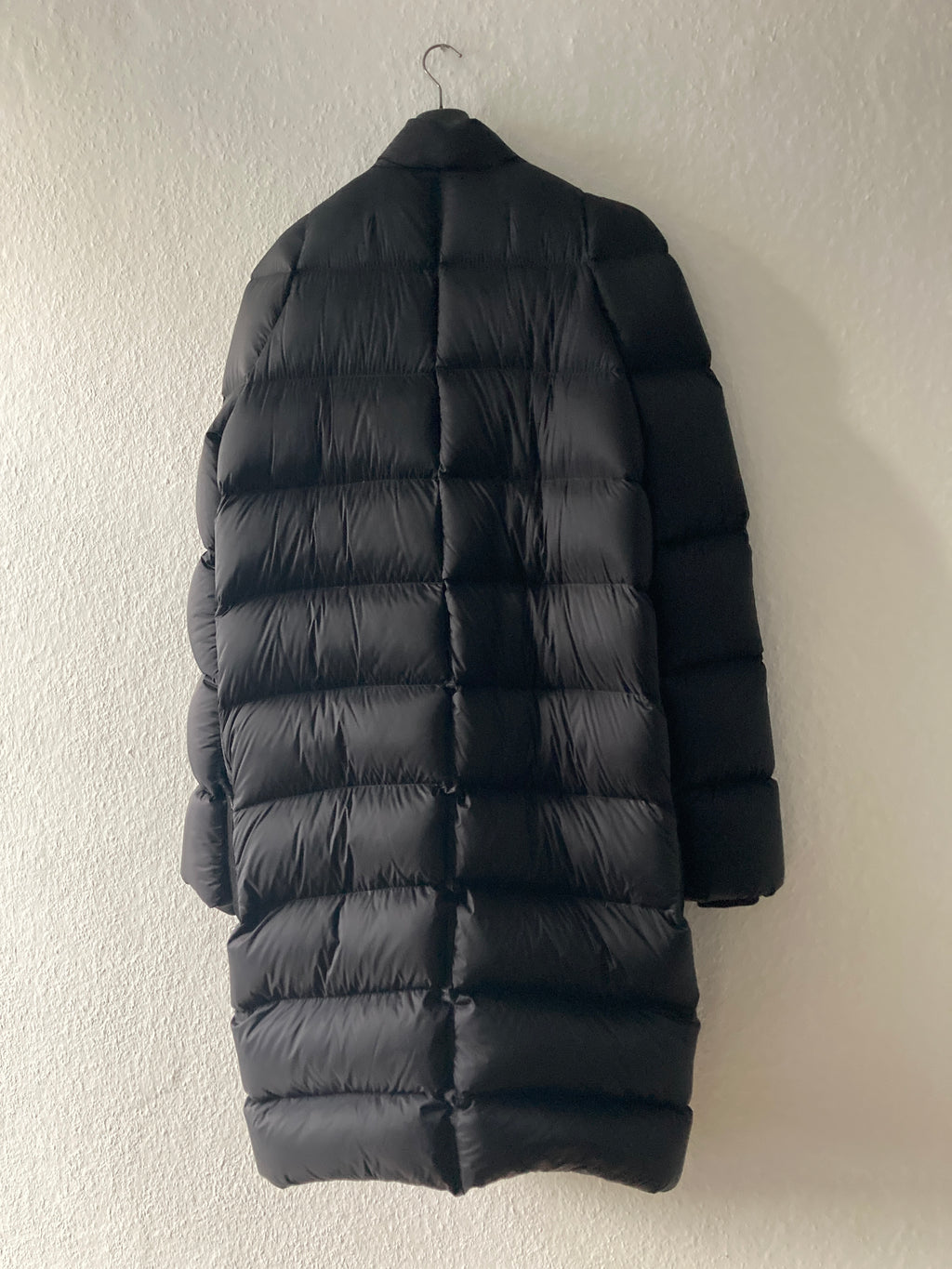 F/W 19 "LARRY" Black Runway Zionic Down Shearling Pocket Coat Rick Owens IT50/M