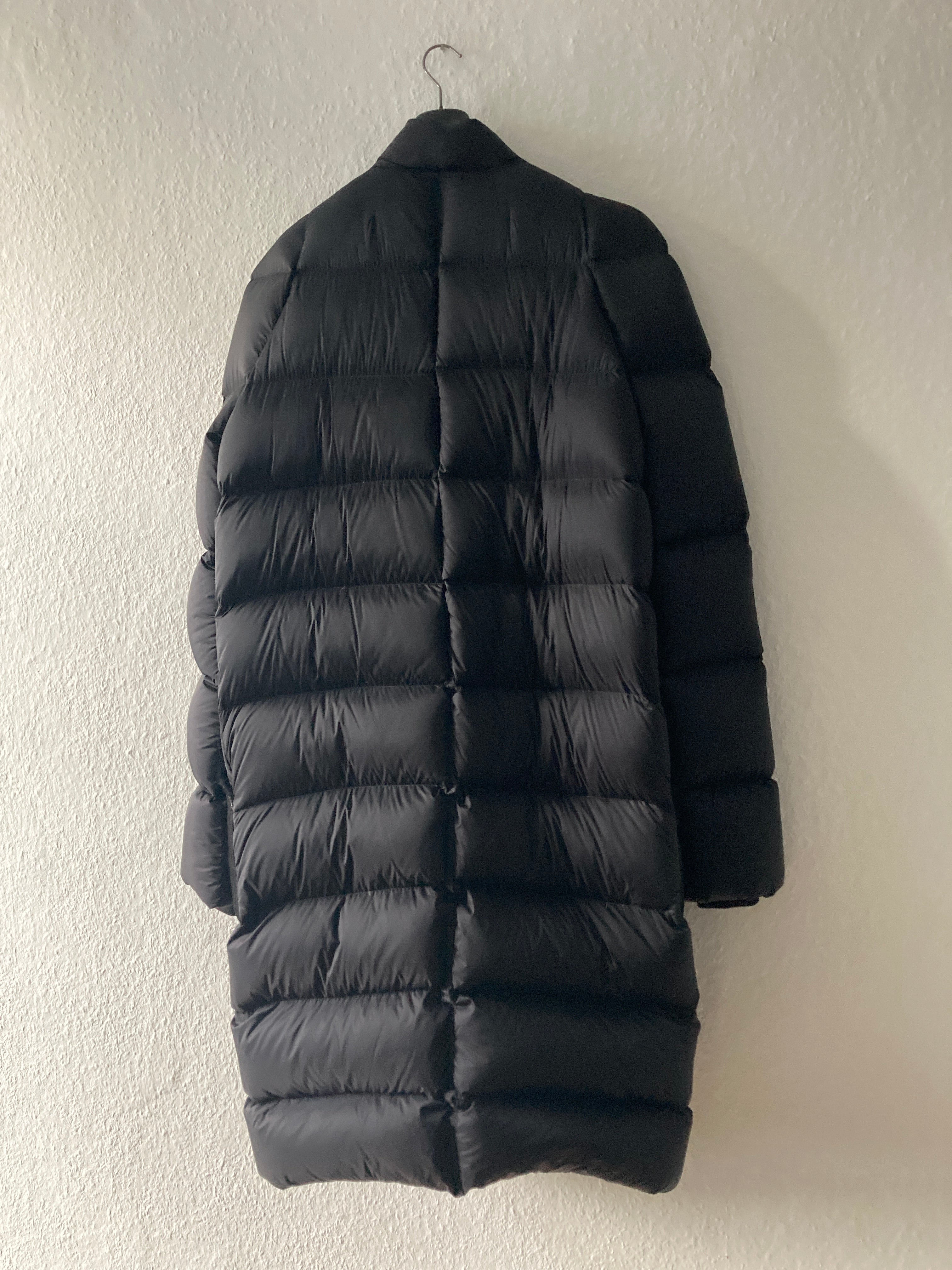 F/W 19 "LARRY" Black Runway Zionic Down Shearling Pocket Coat Rick Owens IT50/M