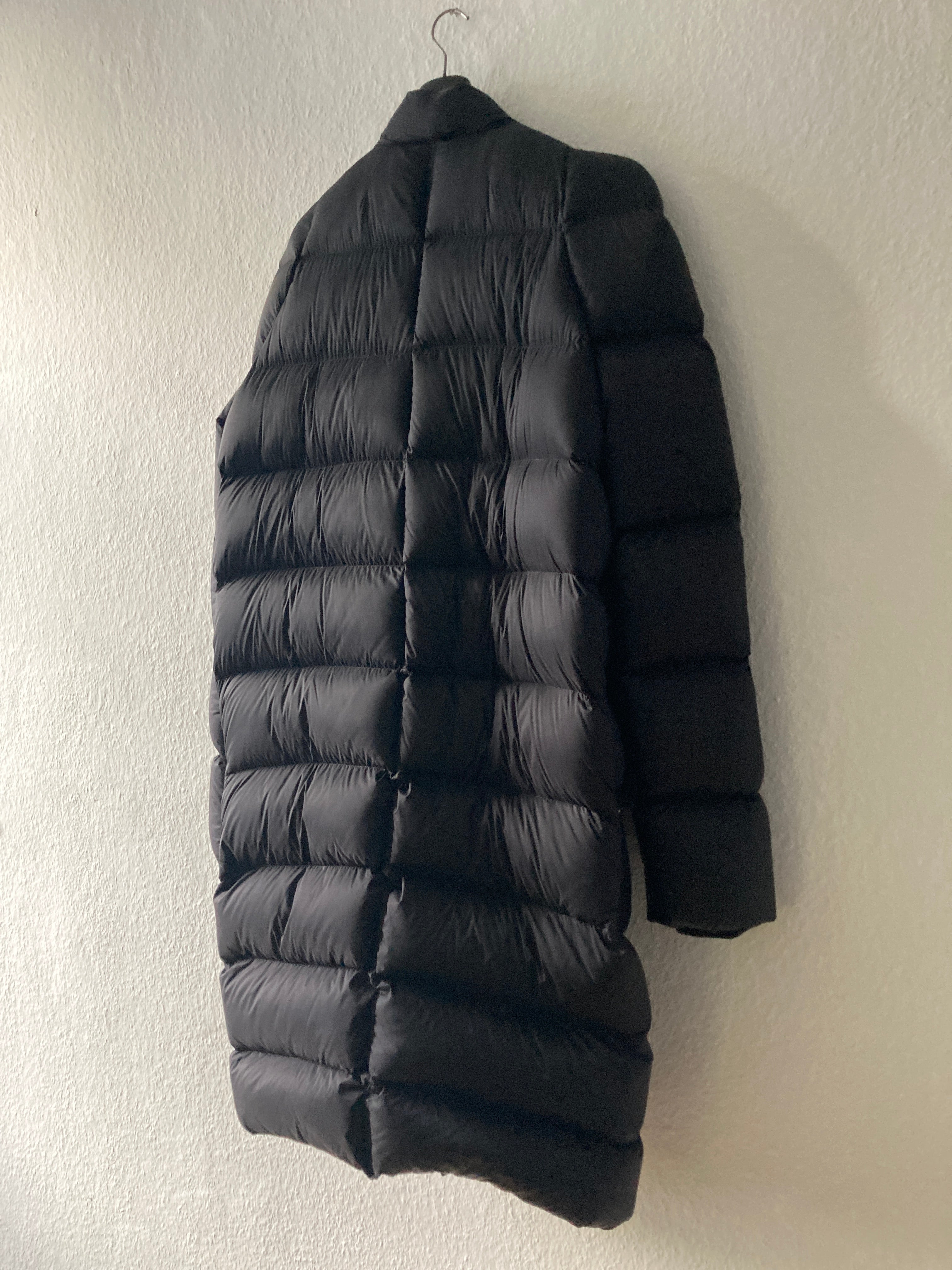 F/W 19 "LARRY" Black Runway Zionic Down Shearling Pocket Coat Rick Owens IT50/M