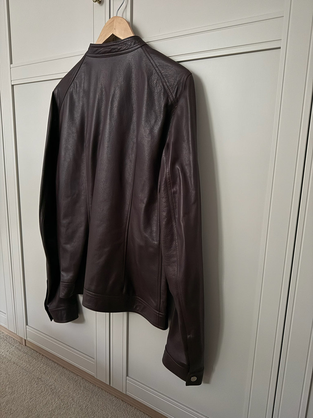 F/W 18 "SISYPHUS" Calf Leather "Lou" Jacket Rick Owens IT50