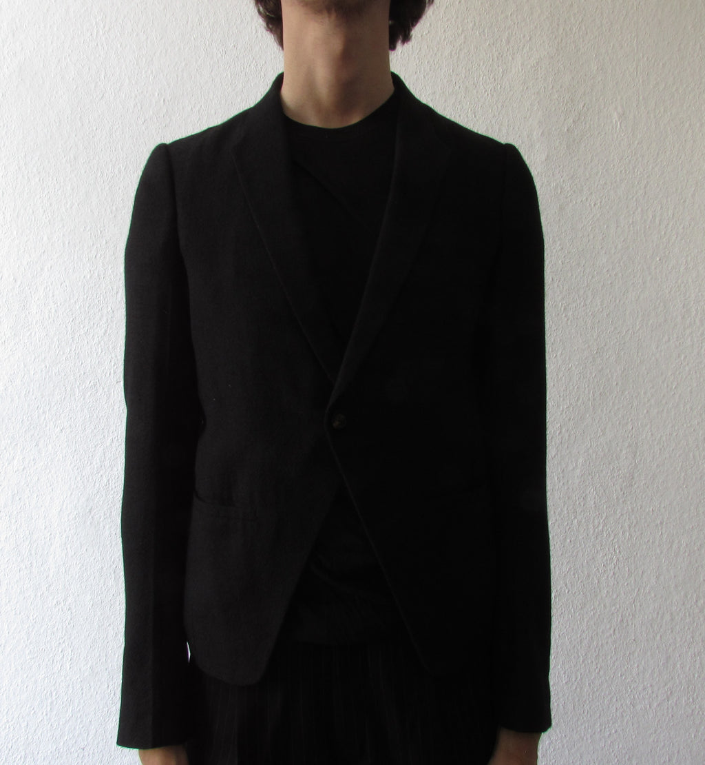 F/W 17 "GLITTER" Baby Alpaca Wool Blazer Rick Owens 52/L