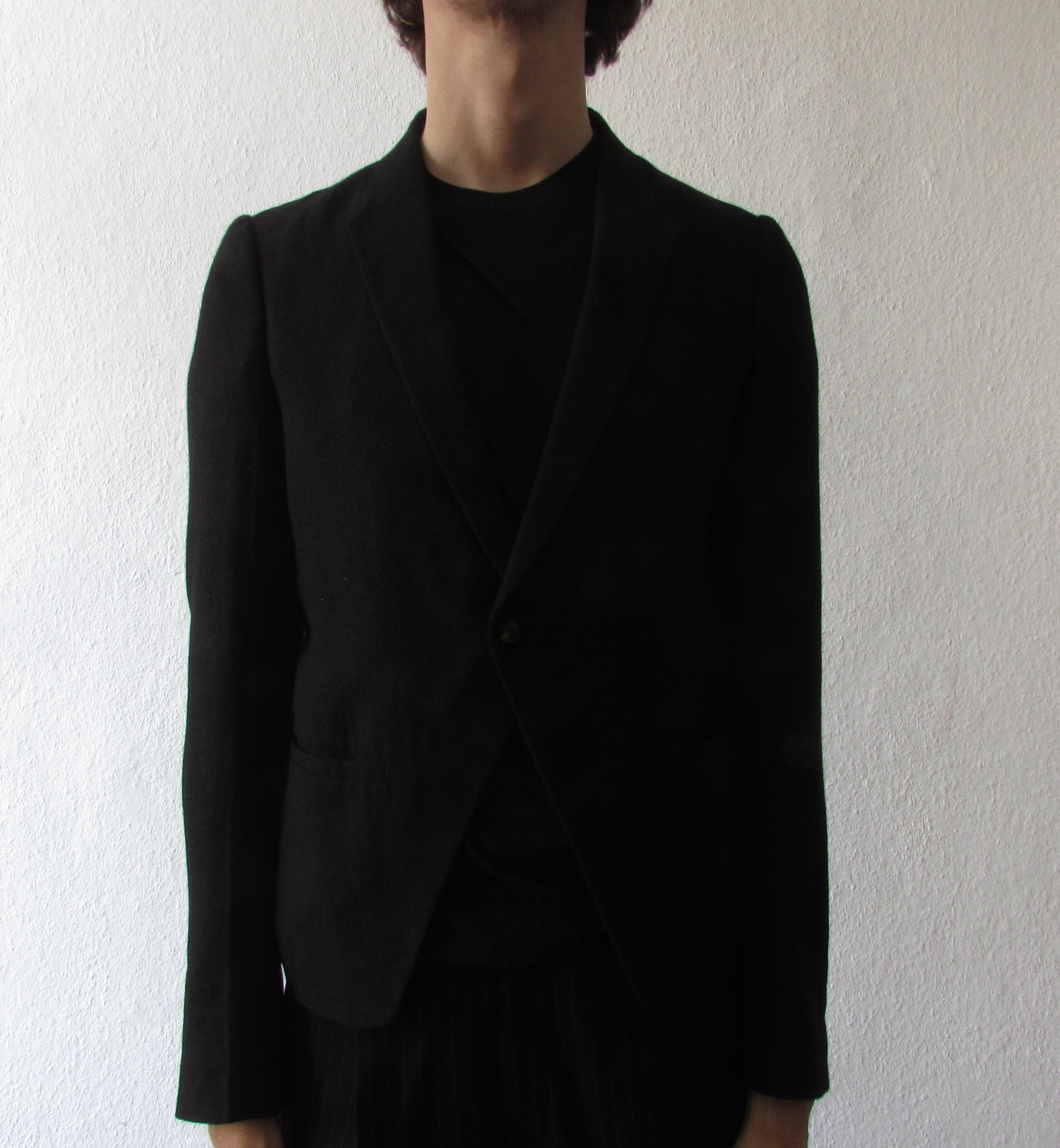 F/W 17 "GLITTER" Baby Alpaca Wool Blazer Rick Owens 52/L